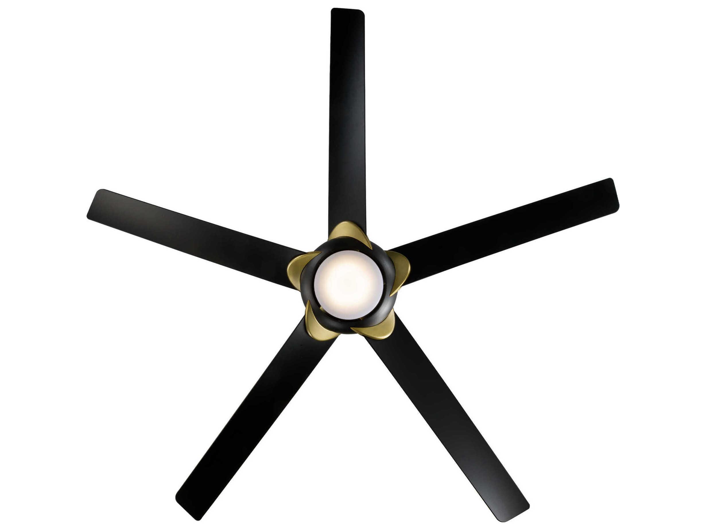 Modern Forms Lucid Soft Brass / Matte Black 62" Ceiling Fan