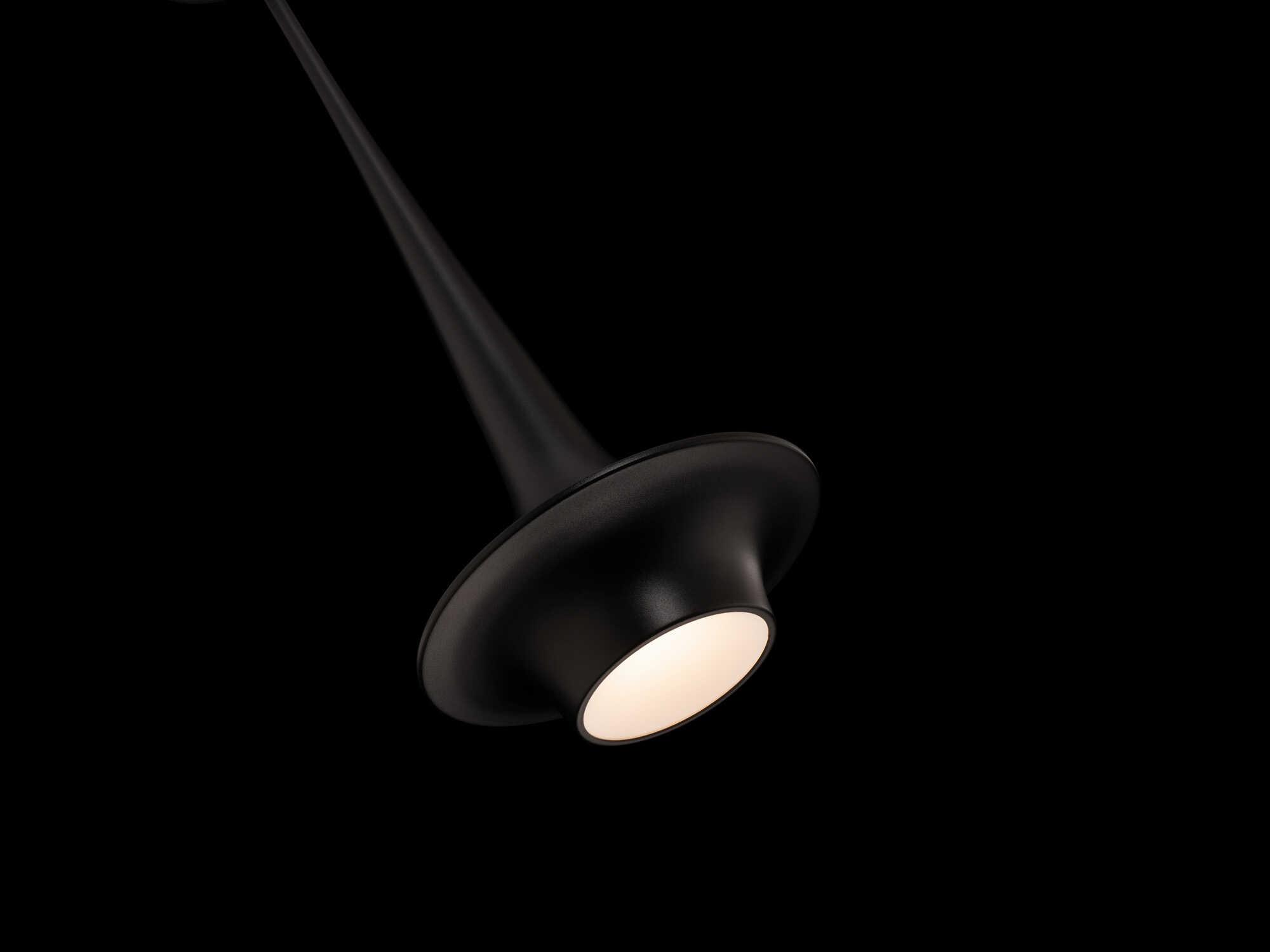 Modern Forms Hugo 1-Light Black Glass LED Mini Pendant