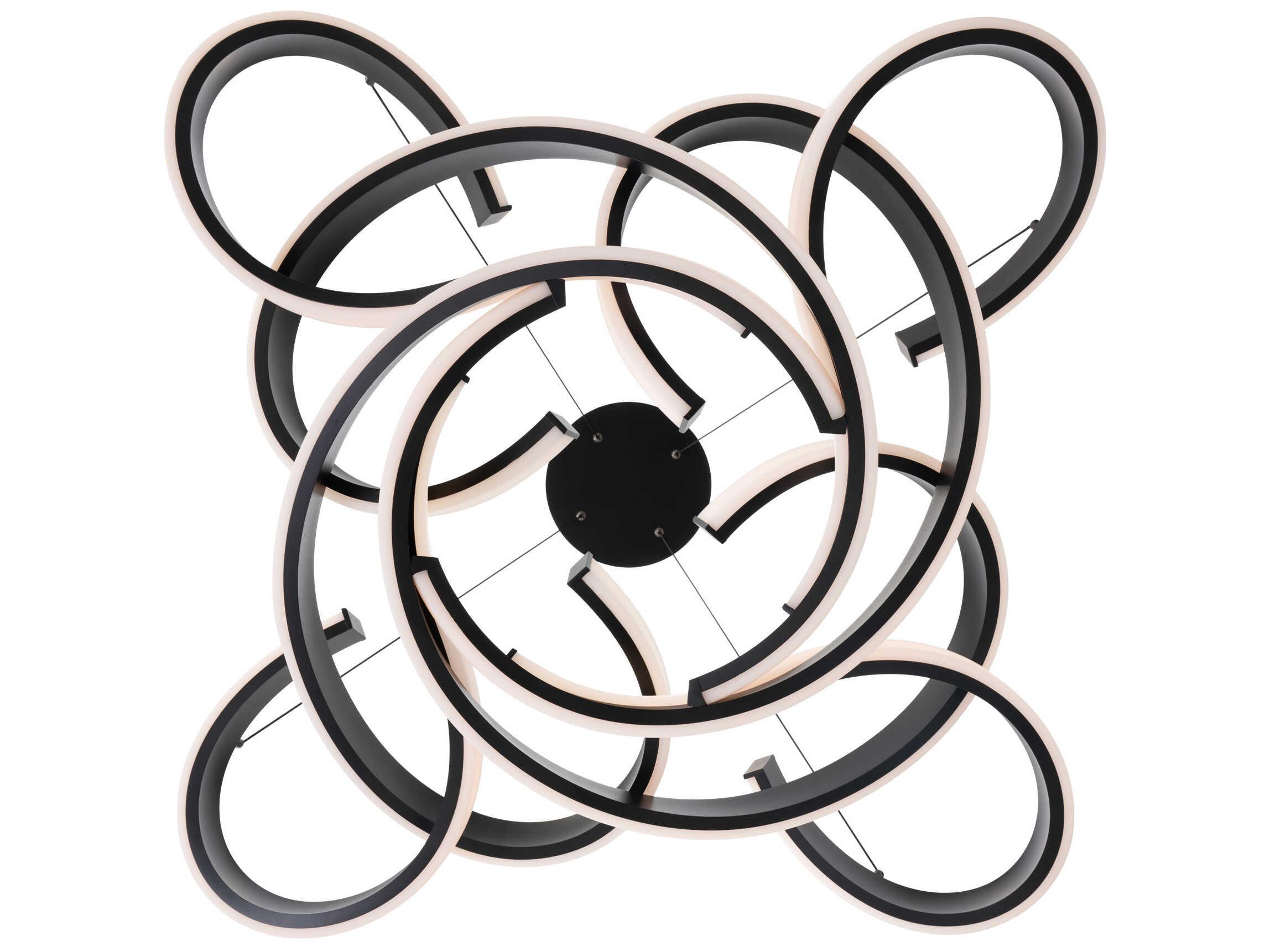 Modern Forms Woven 1-Light Black Pendant