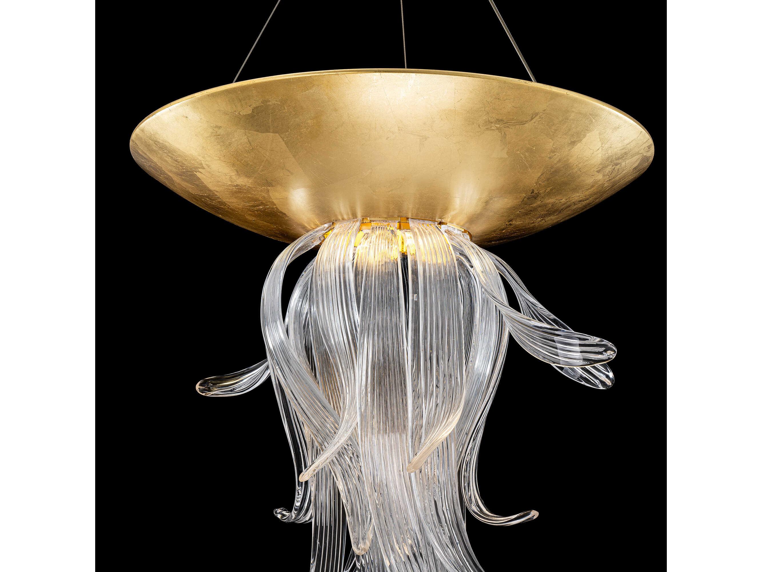 Modern Forms Tendril 1-Light Gold Leaf Pendant