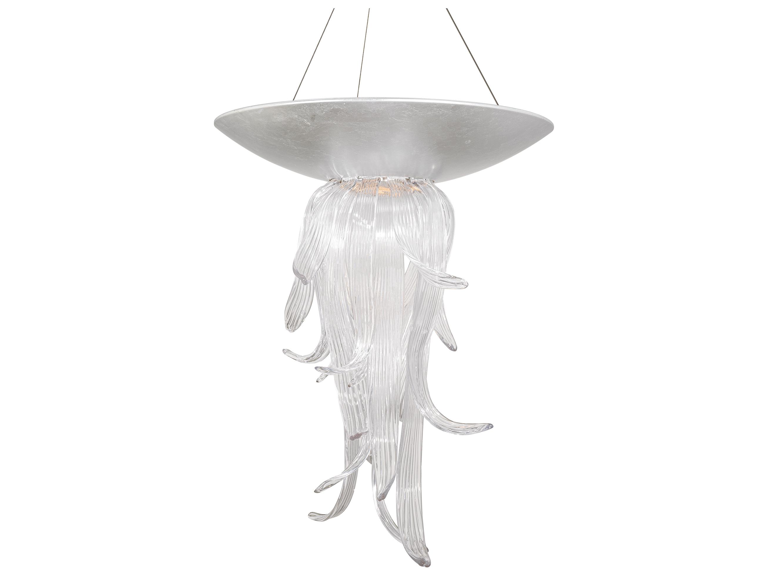 Modern Forms Tendril 1-Light Silver Leaf Pendant