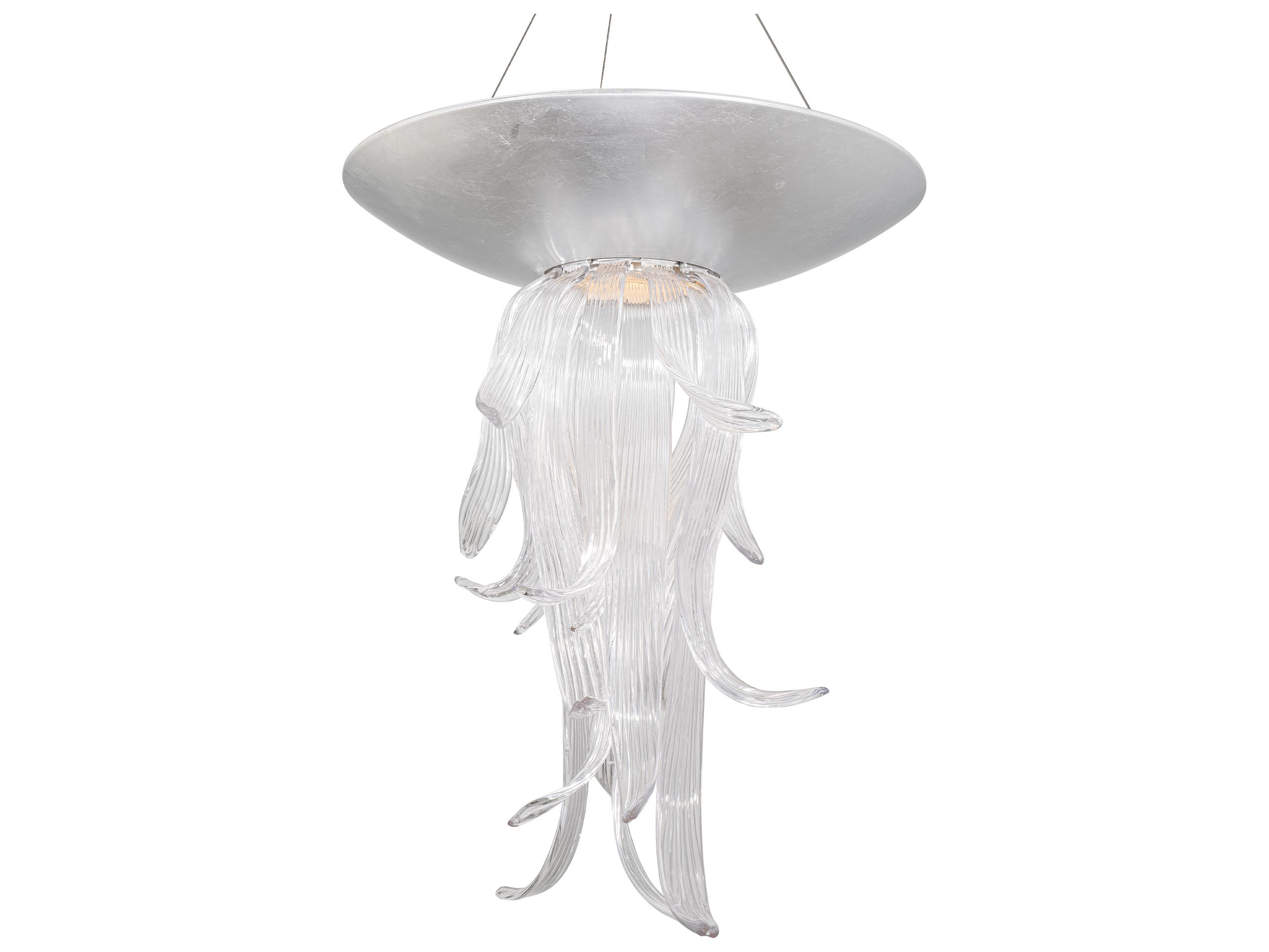 Modern Forms Tendril 1-Light Silver Leaf Pendant