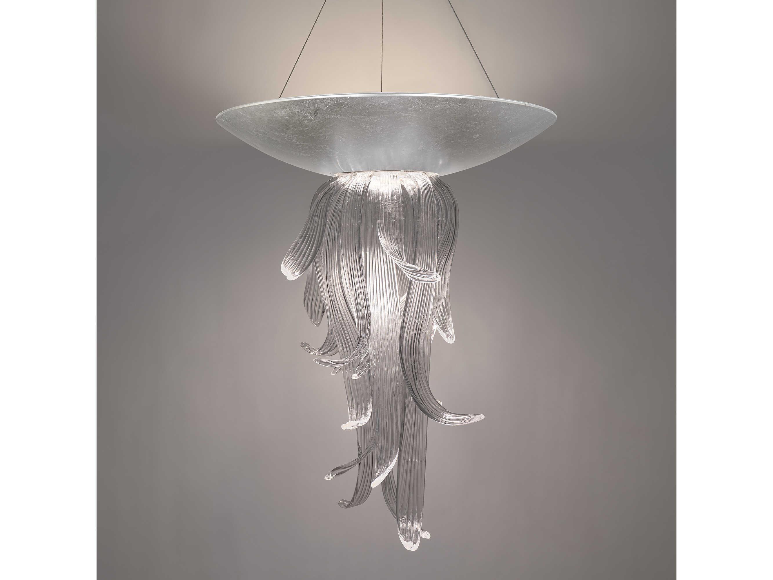 Modern Forms Tendril 1-Light Silver Leaf Pendant