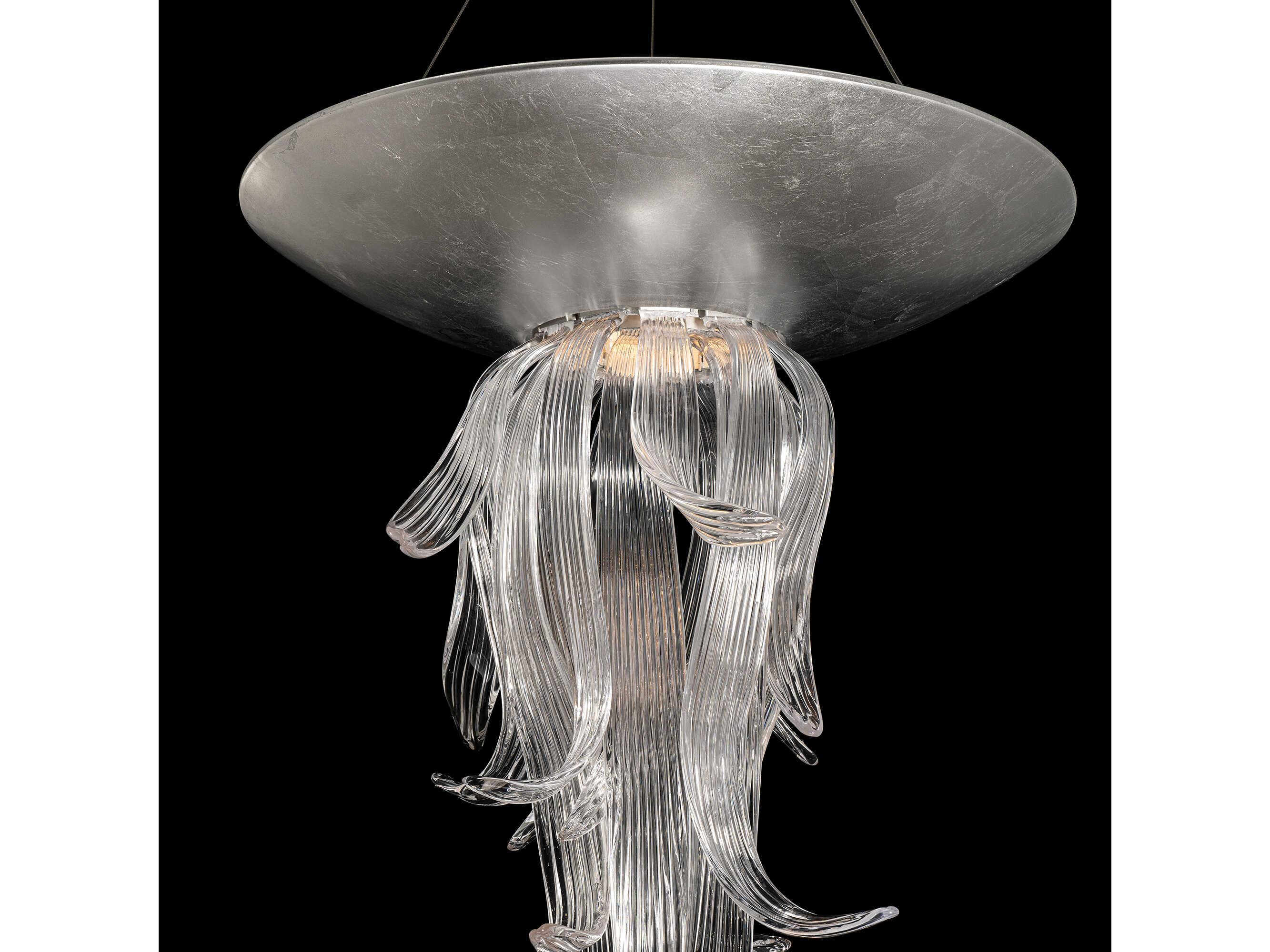 Modern Forms Tendril 1-Light Silver Leaf Pendant