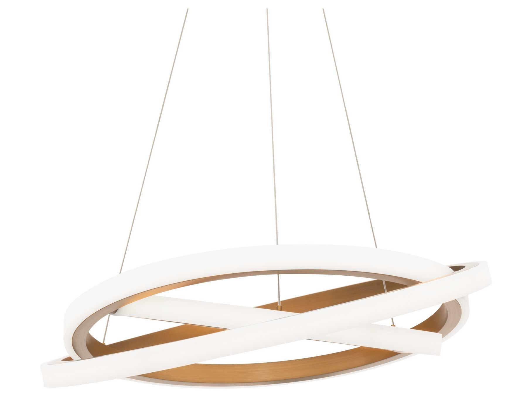 Modern Forms Veloce 3-Light Aged Brass Pendant