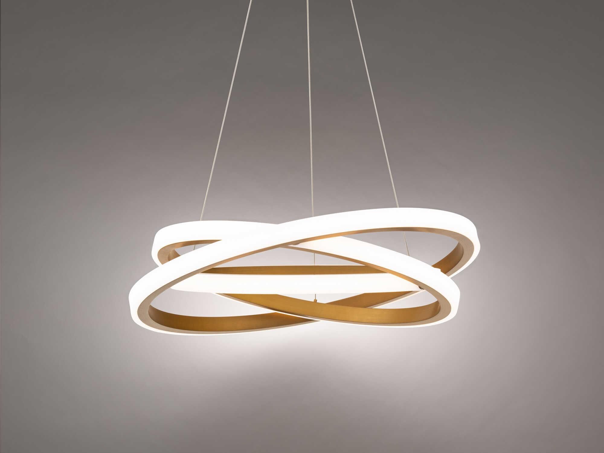 Modern Forms Veloce 3-Light Aged Brass Pendant