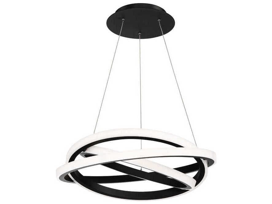 Modern Forms Veloce 3-Light Black LED Pendant