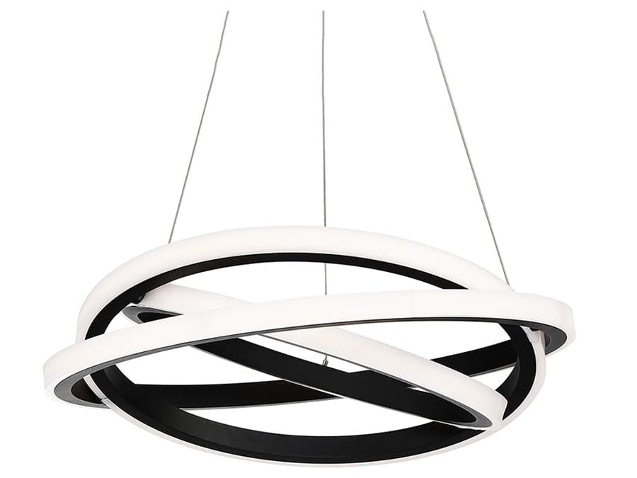 Modern Forms Veloce 3-Light Black LED Pendant