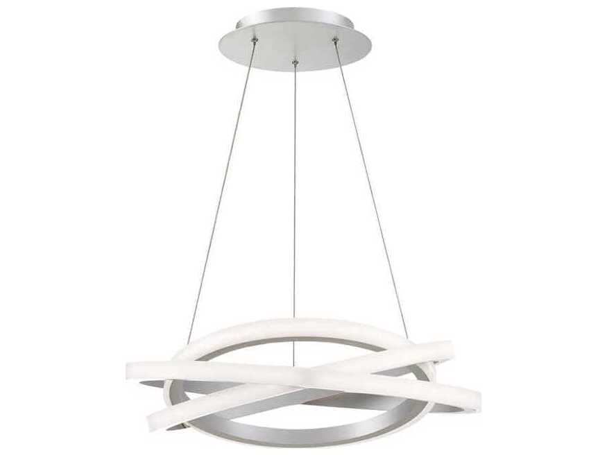 Modern Forms Veloce 3-Light Titanium Silver LED Pendant