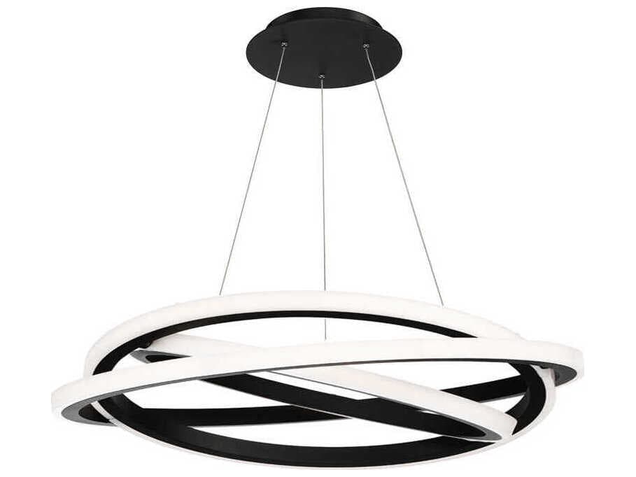Modern Forms Veloce 3-Light Black LED Pendant