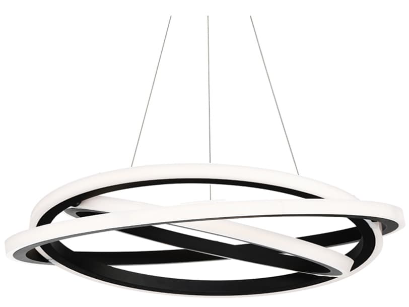 Modern Forms Veloce 3-Light Black LED Pendant