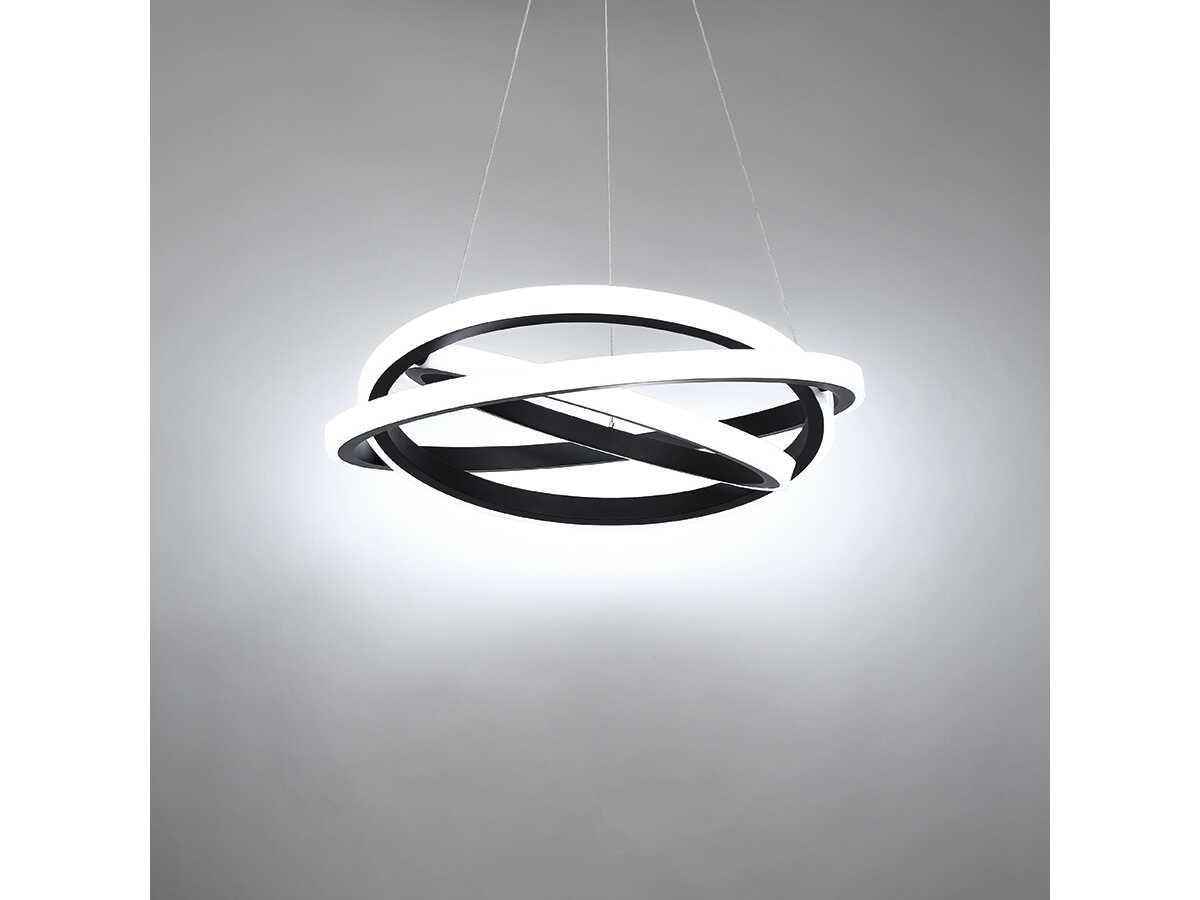 Modern Forms Veloce 3-Light Black LED Pendant