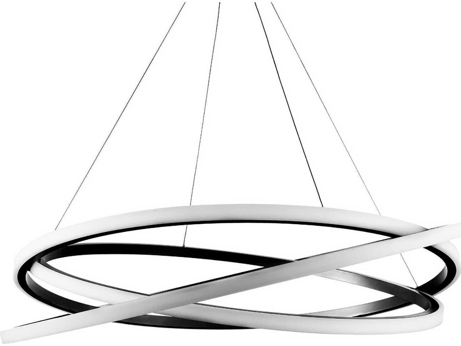 Modern Forms Veloce 3-Light Black LED Pendant