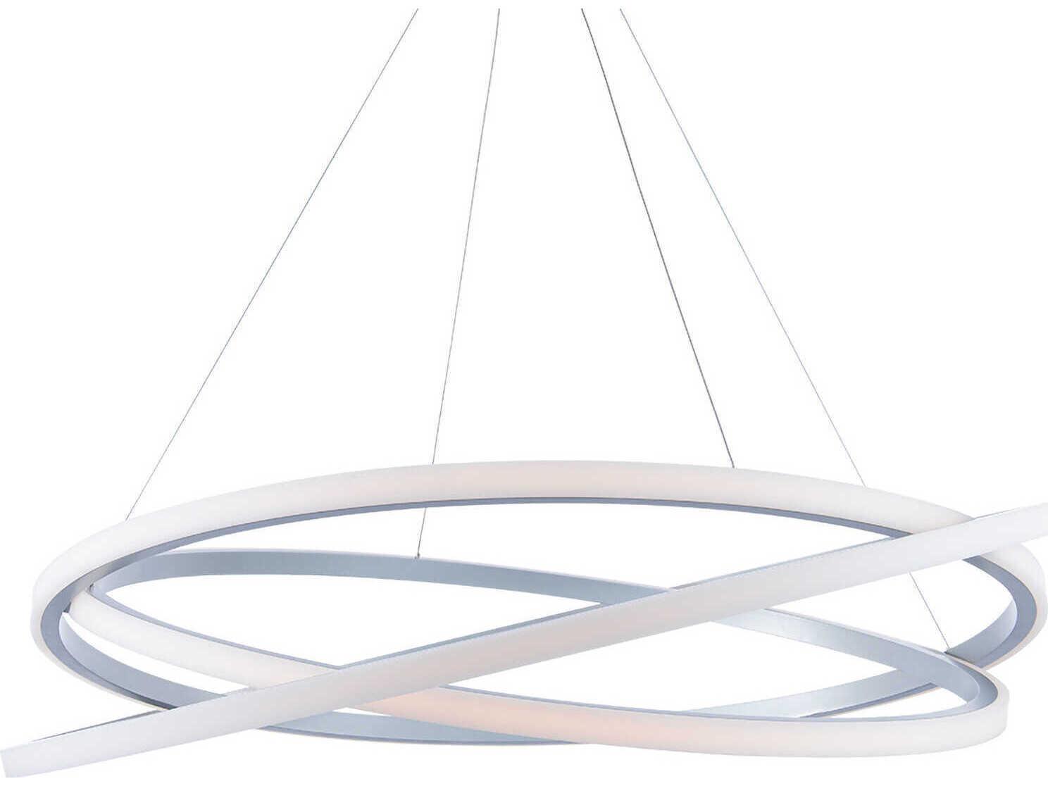 Modern Forms Veloce 3-Light Titanium Silver LED Pendant