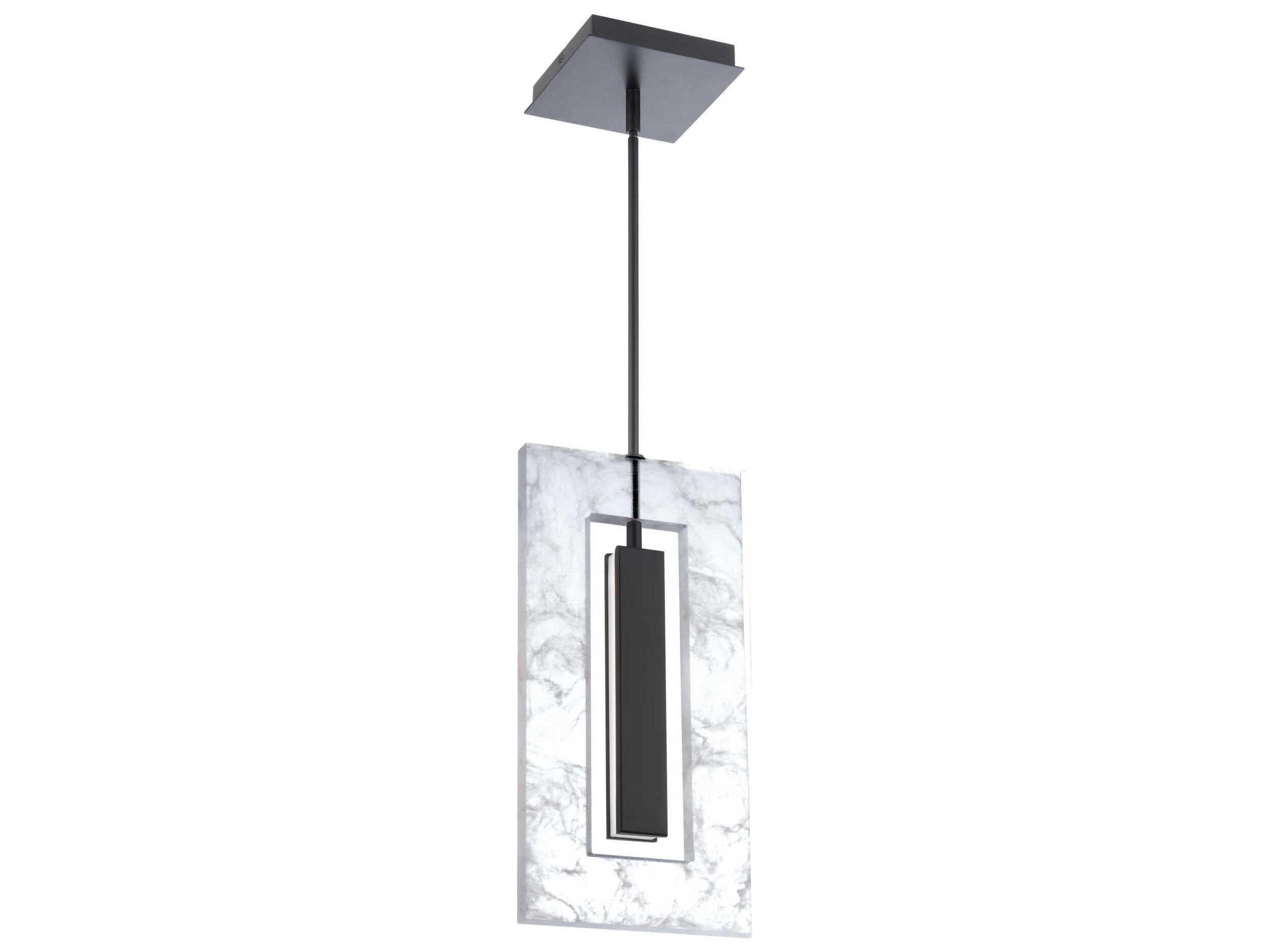 Modern Forms Cambria 1-Light Black LED Geometric Mini Pendant
