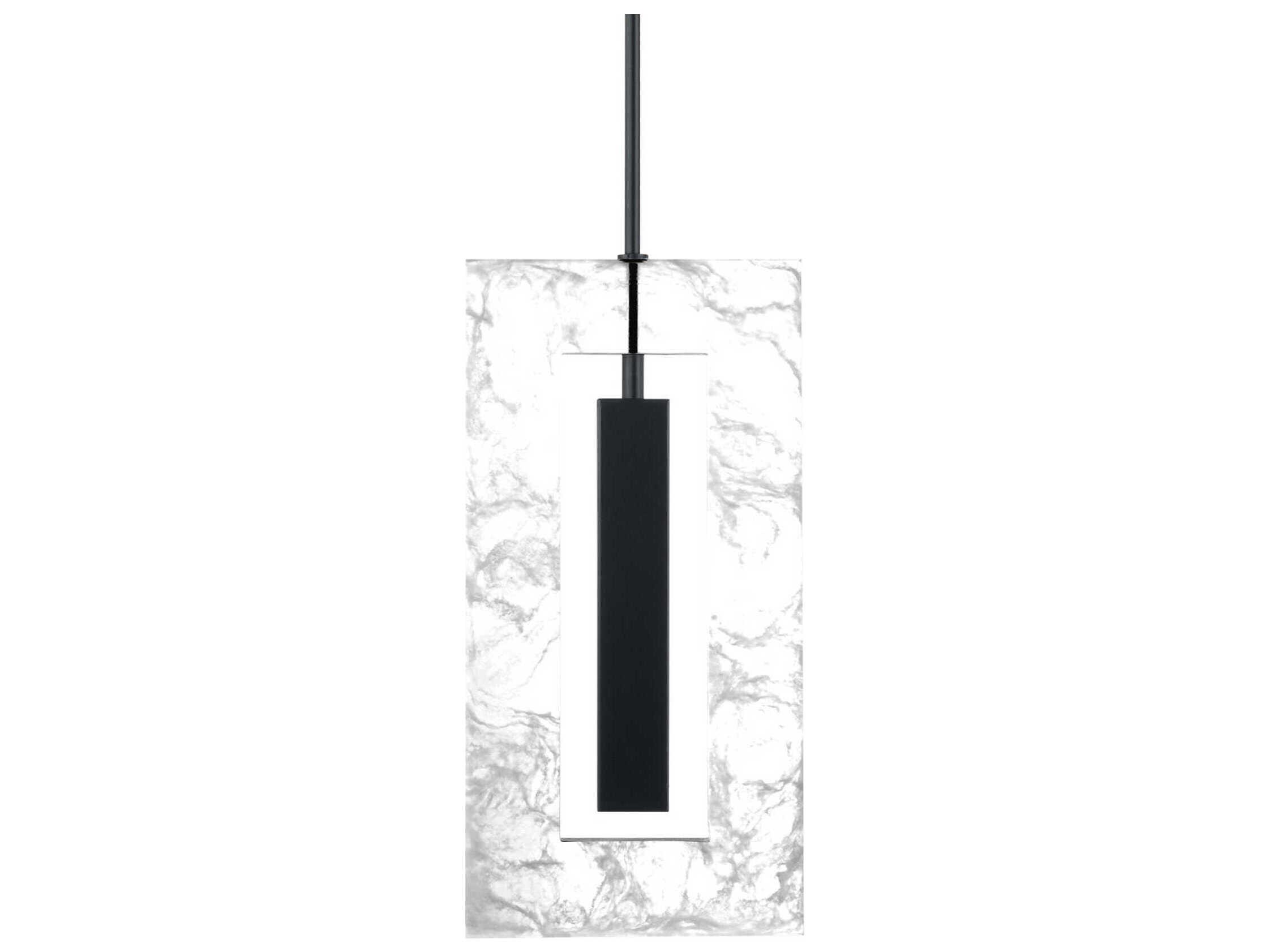 Modern Forms Cambria 1-Light Black LED Geometric Mini Pendant