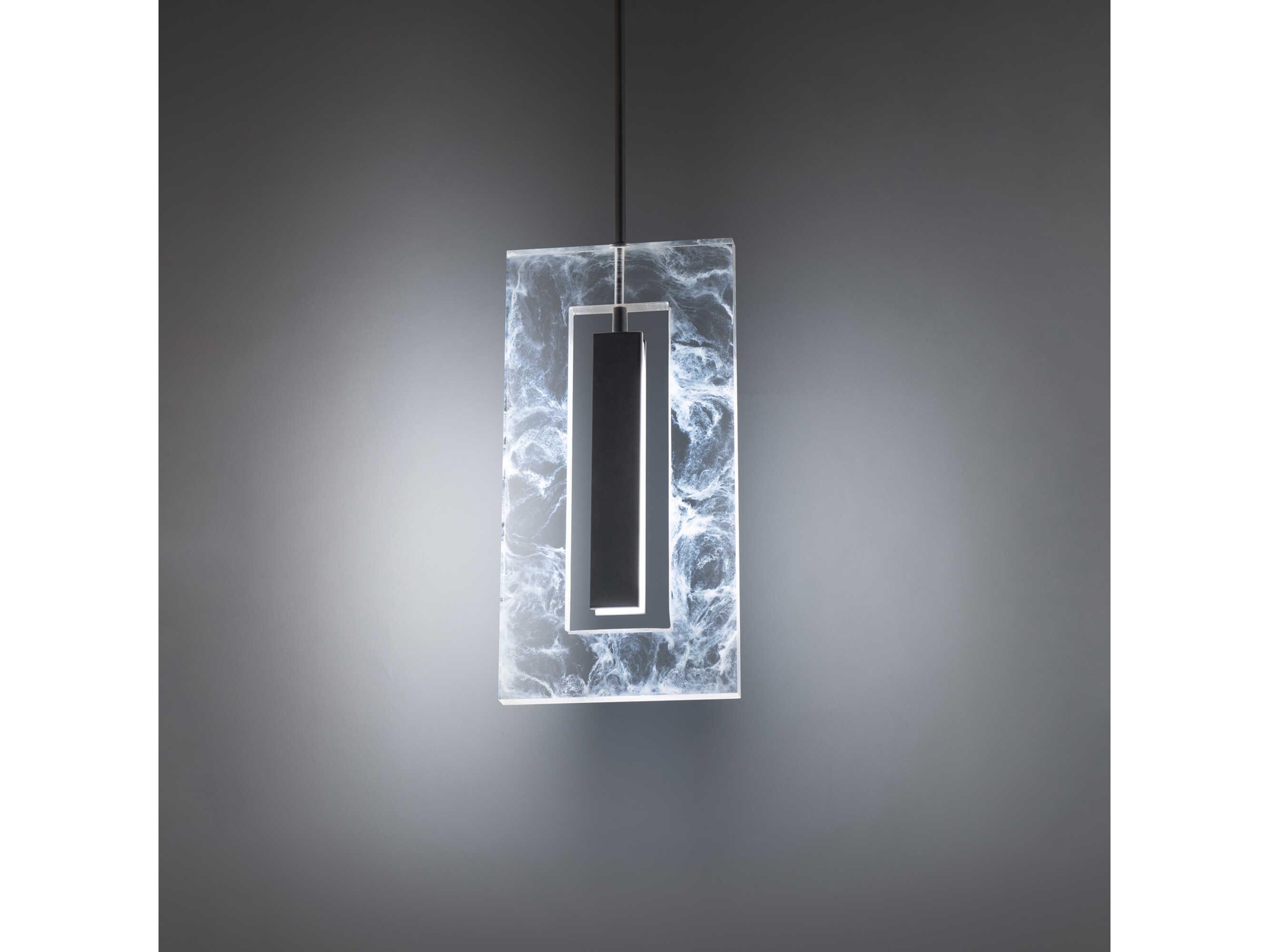 Modern Forms Cambria 1-Light Black LED Geometric Mini Pendant