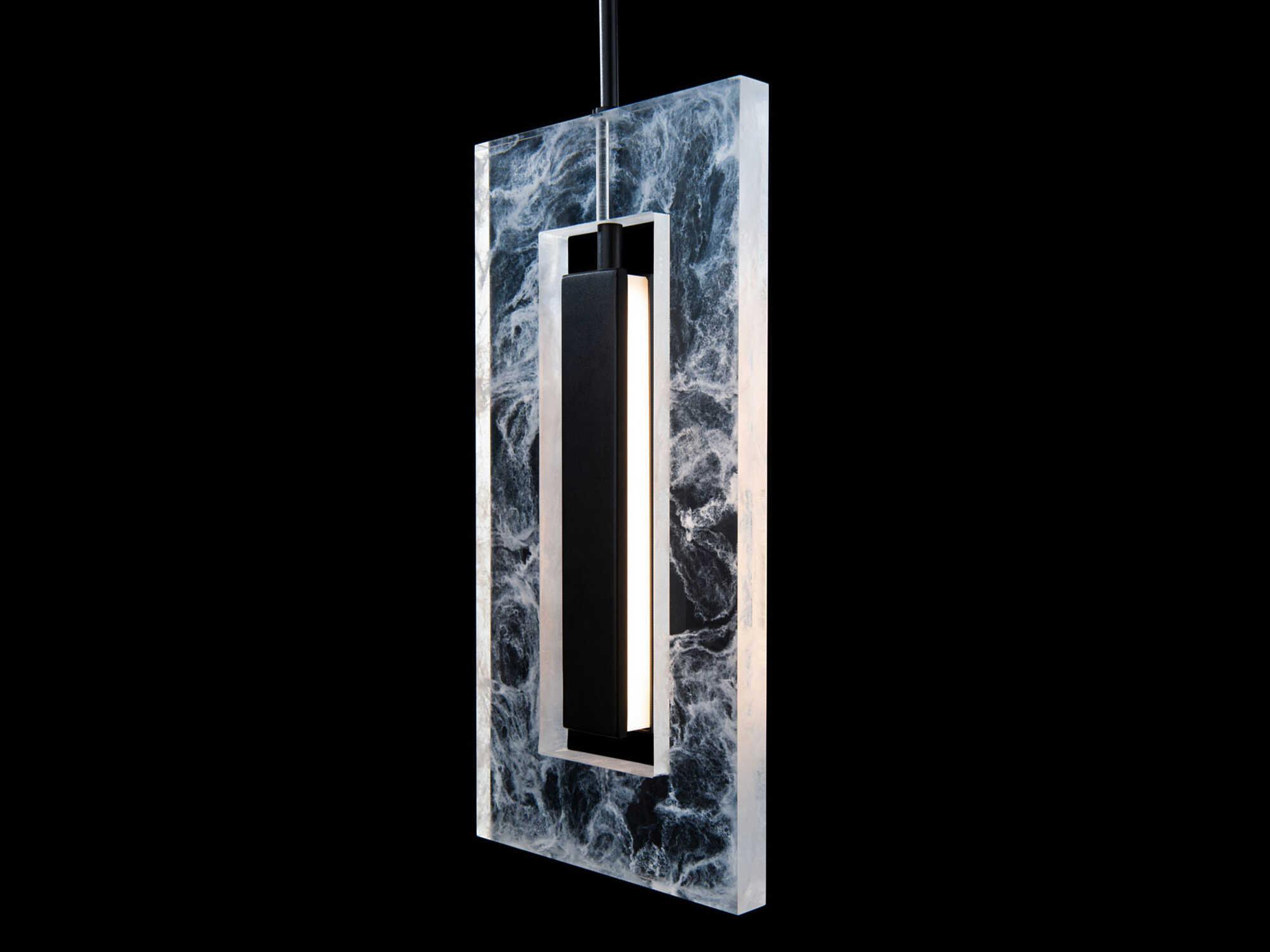Modern Forms Cambria 1-Light Black LED Geometric Mini Pendant