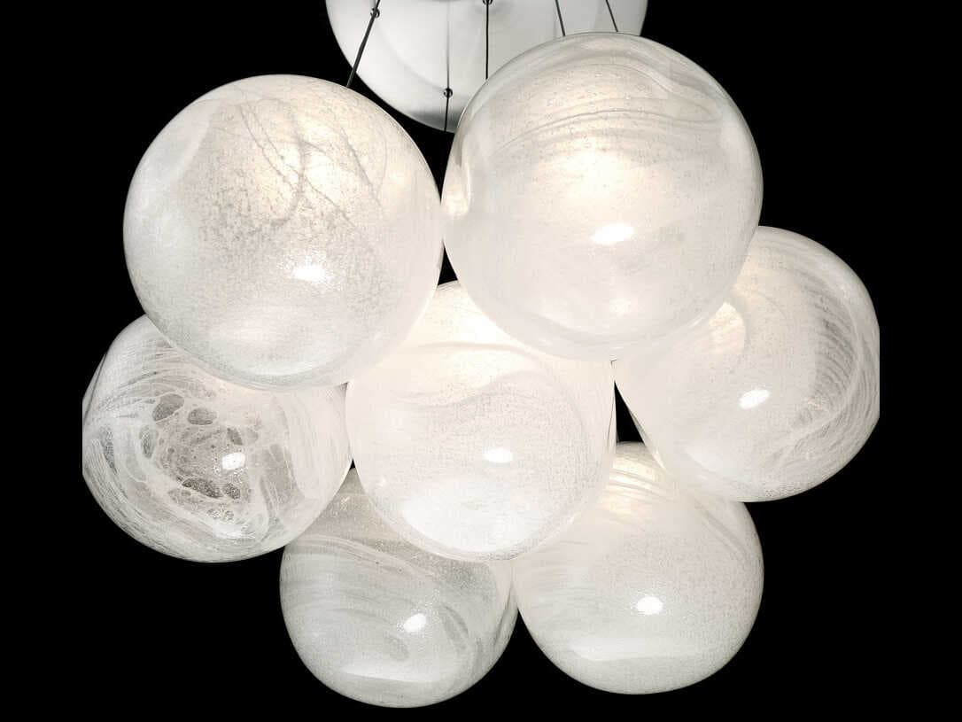 Modern Forms Cosmic 7-Light Brushed Nickel Glass LED Globe Pendant