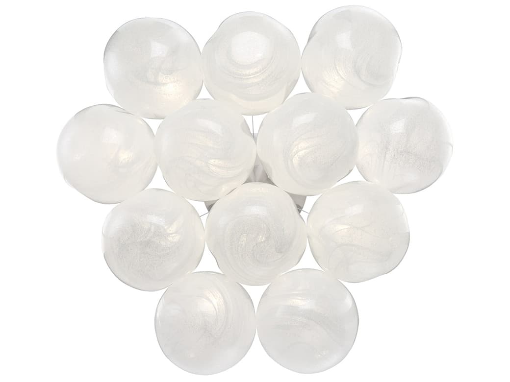 Modern Forms Cosmic 12-Light Brushed Nickel Glass LED Globe Pendant