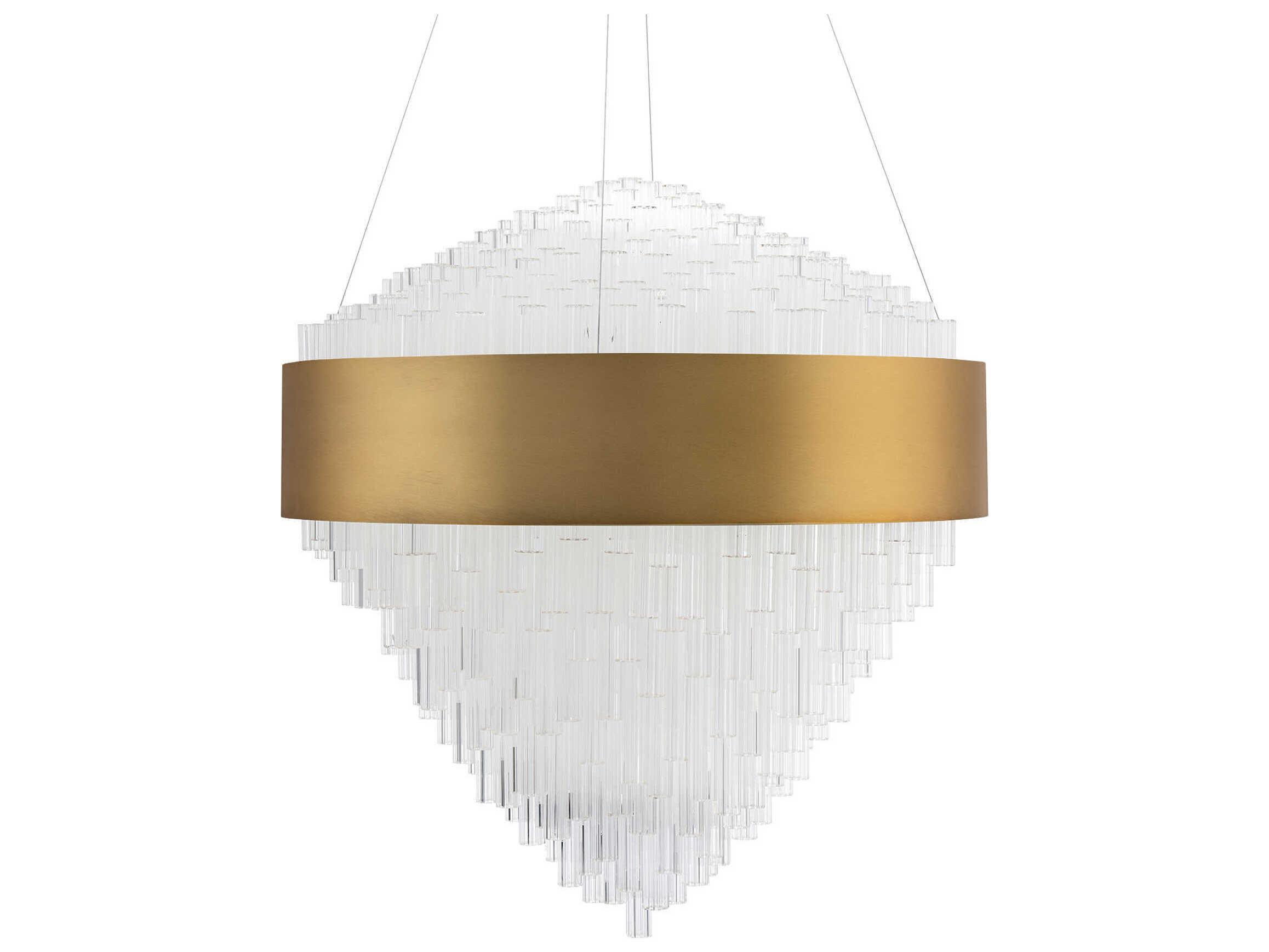 Modern Forms Luzerne 1-Light Aged Brass Pendant