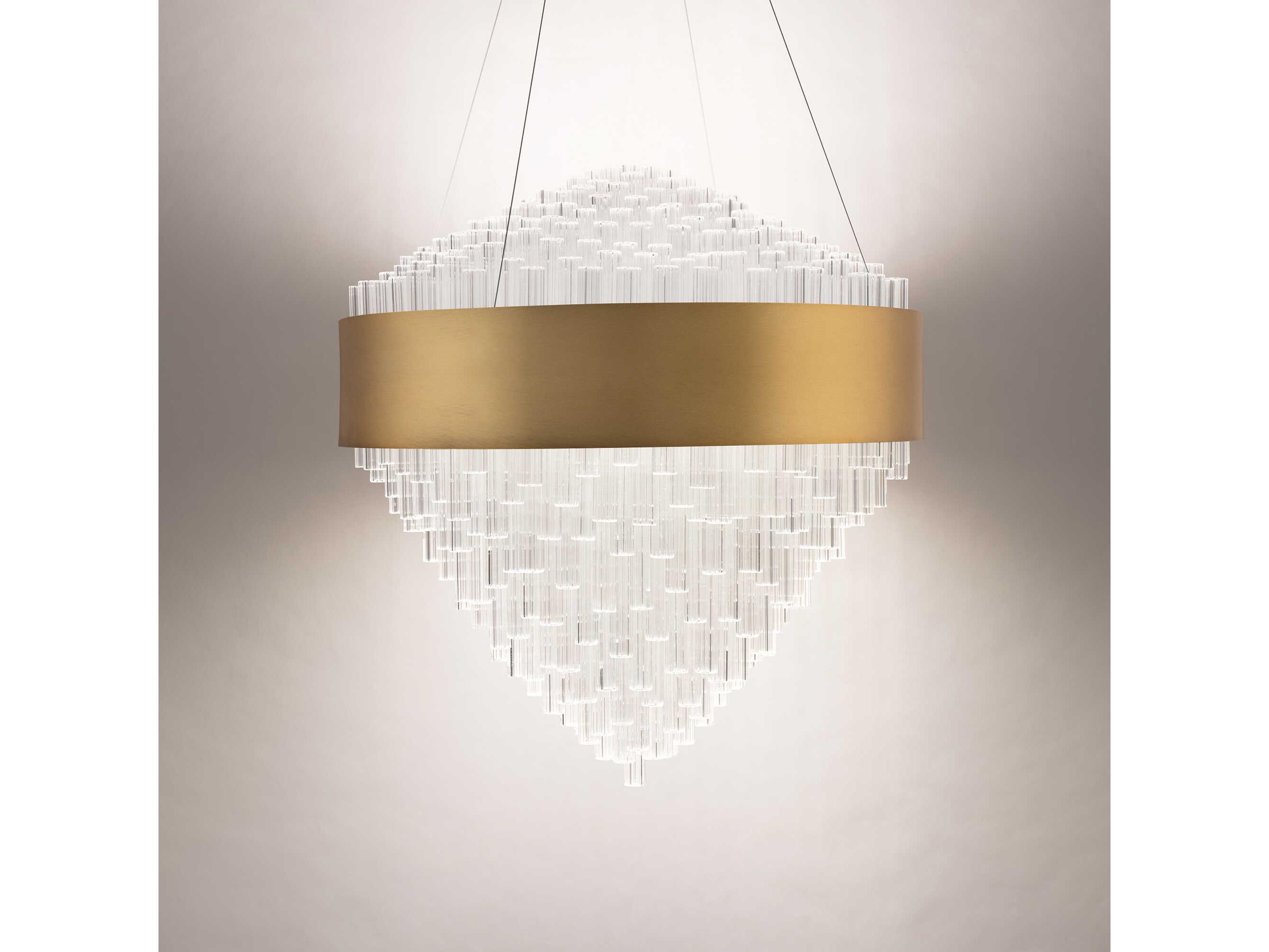Modern Forms Luzerne 1-Light Aged Brass Pendant