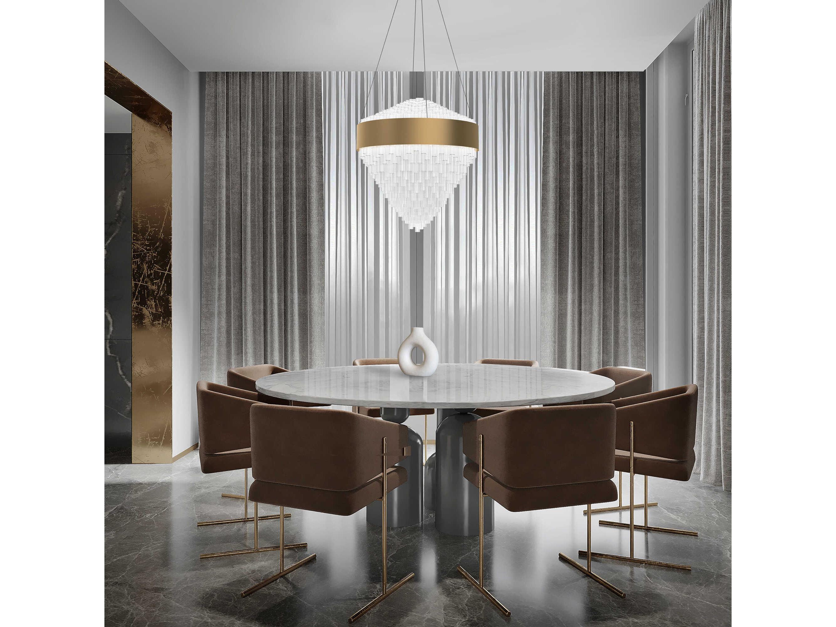 Modern Forms Luzerne 1-Light Aged Brass Pendant