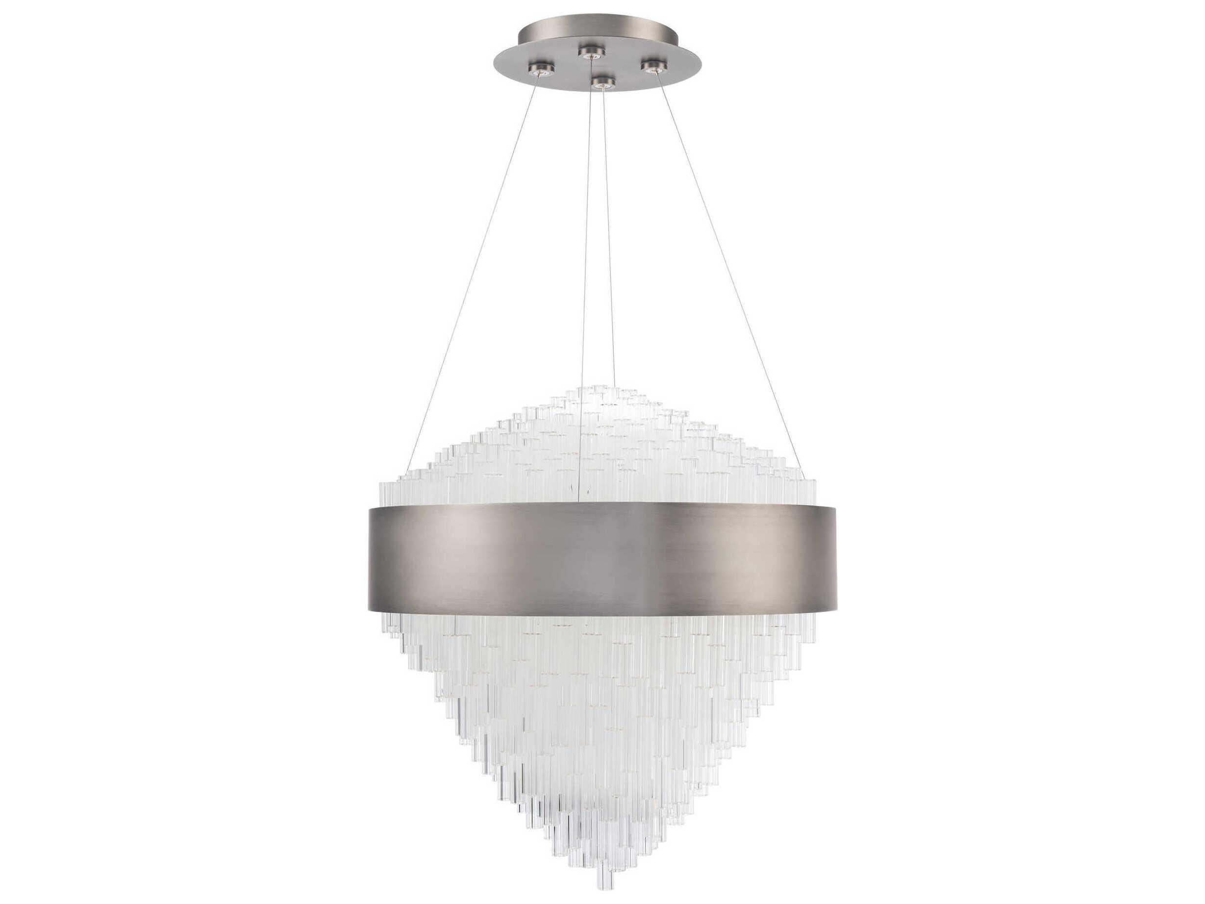 Modern Forms Luzerne 1-Light Brushed Nickel Pendant