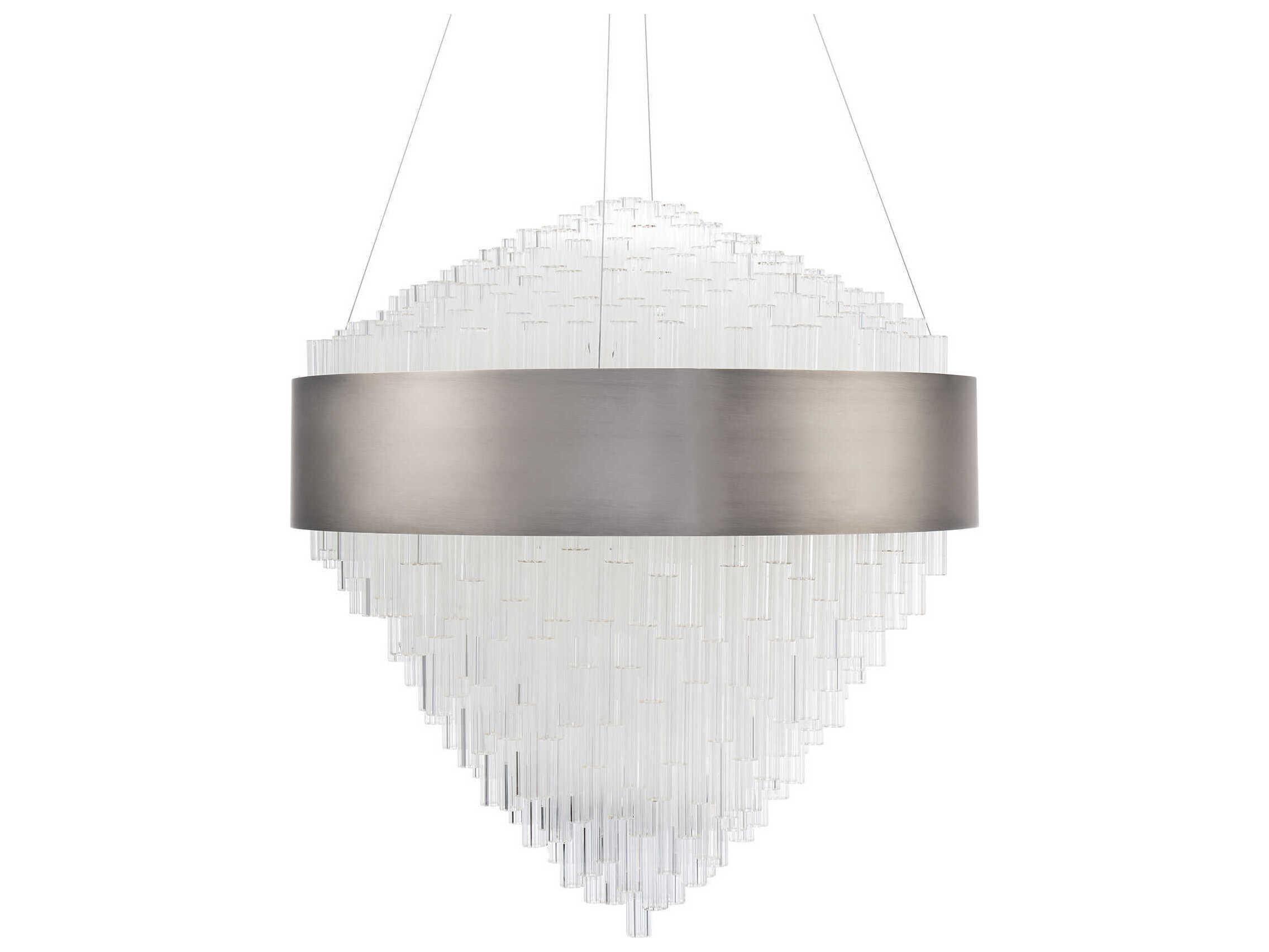 Modern Forms Luzerne 1-Light Brushed Nickel Pendant