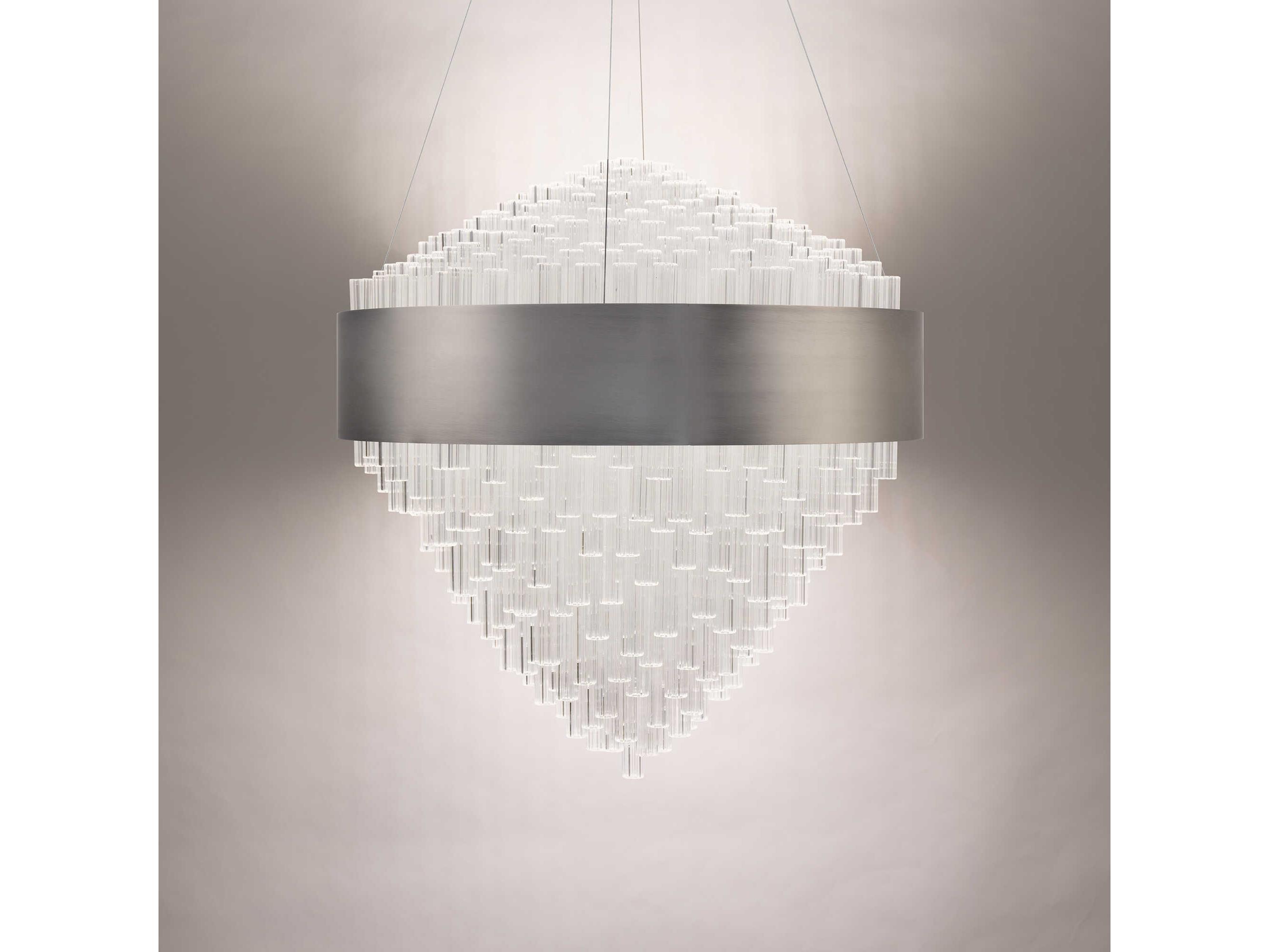 Modern Forms Luzerne 1-Light Brushed Nickel Pendant