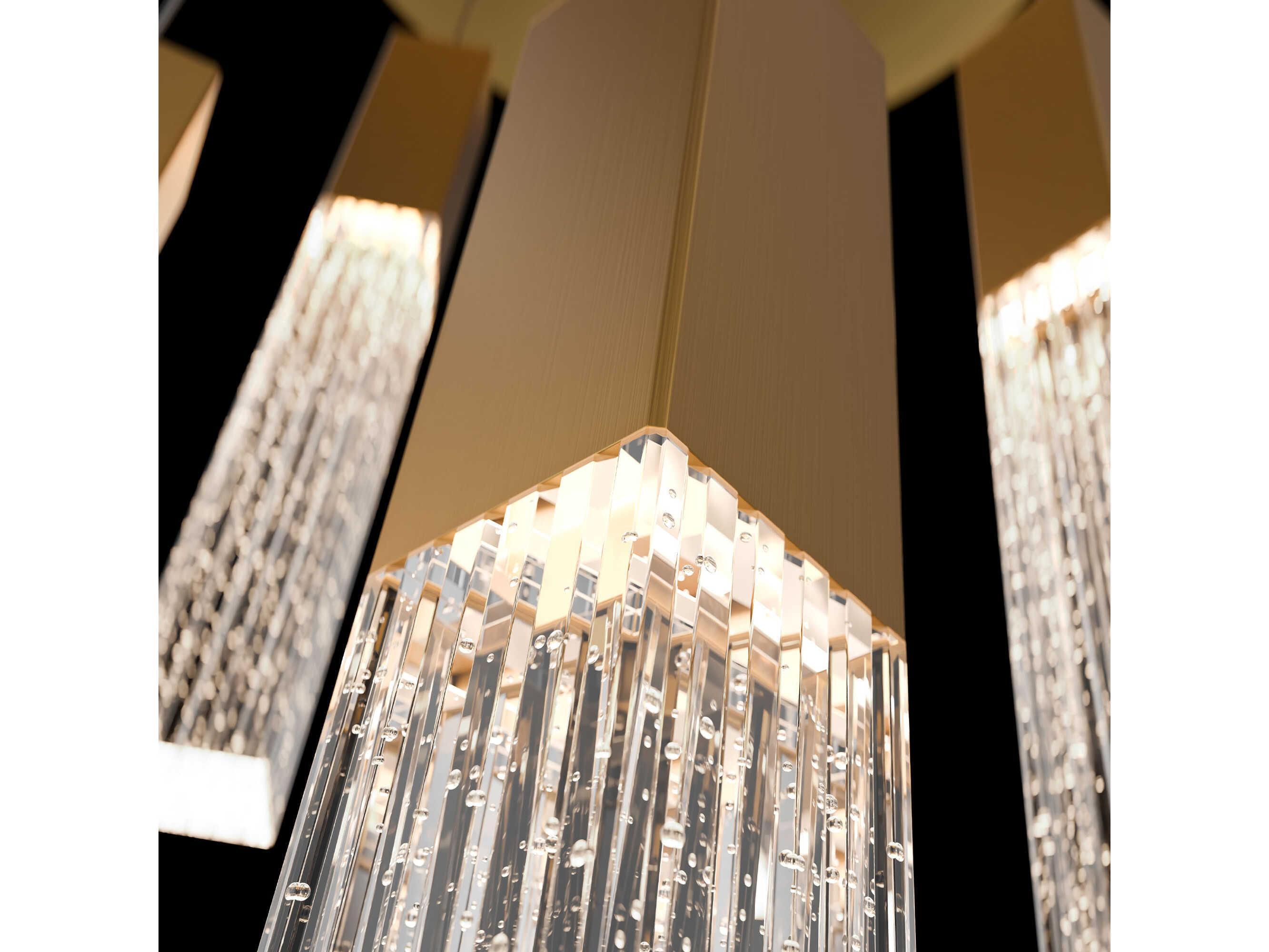 Modern Forms Cinema 5-Light Aged Brass Linear Pendant