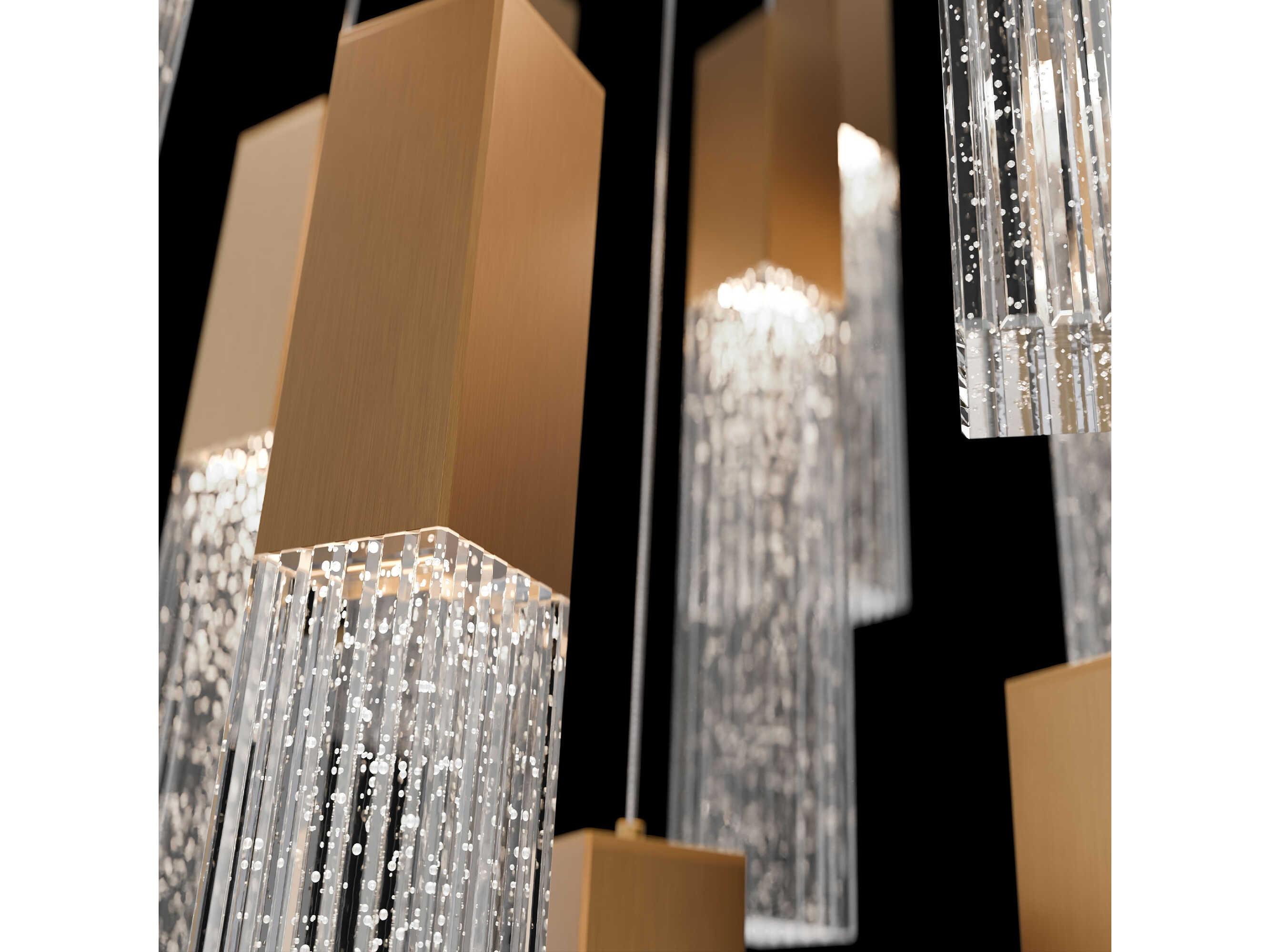 Modern Forms Cinema 13-Light Aged Brass Linear Pendant