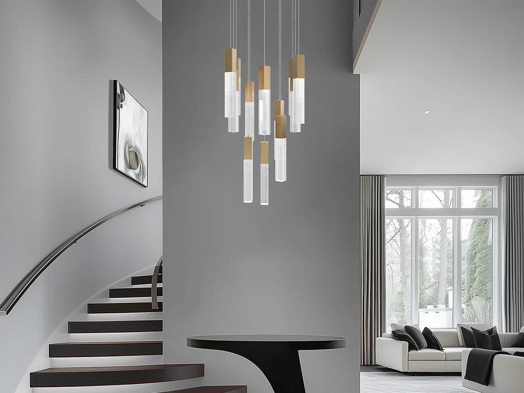 Modern Forms Cinema 15-Light Aged Brass Linear Pendant