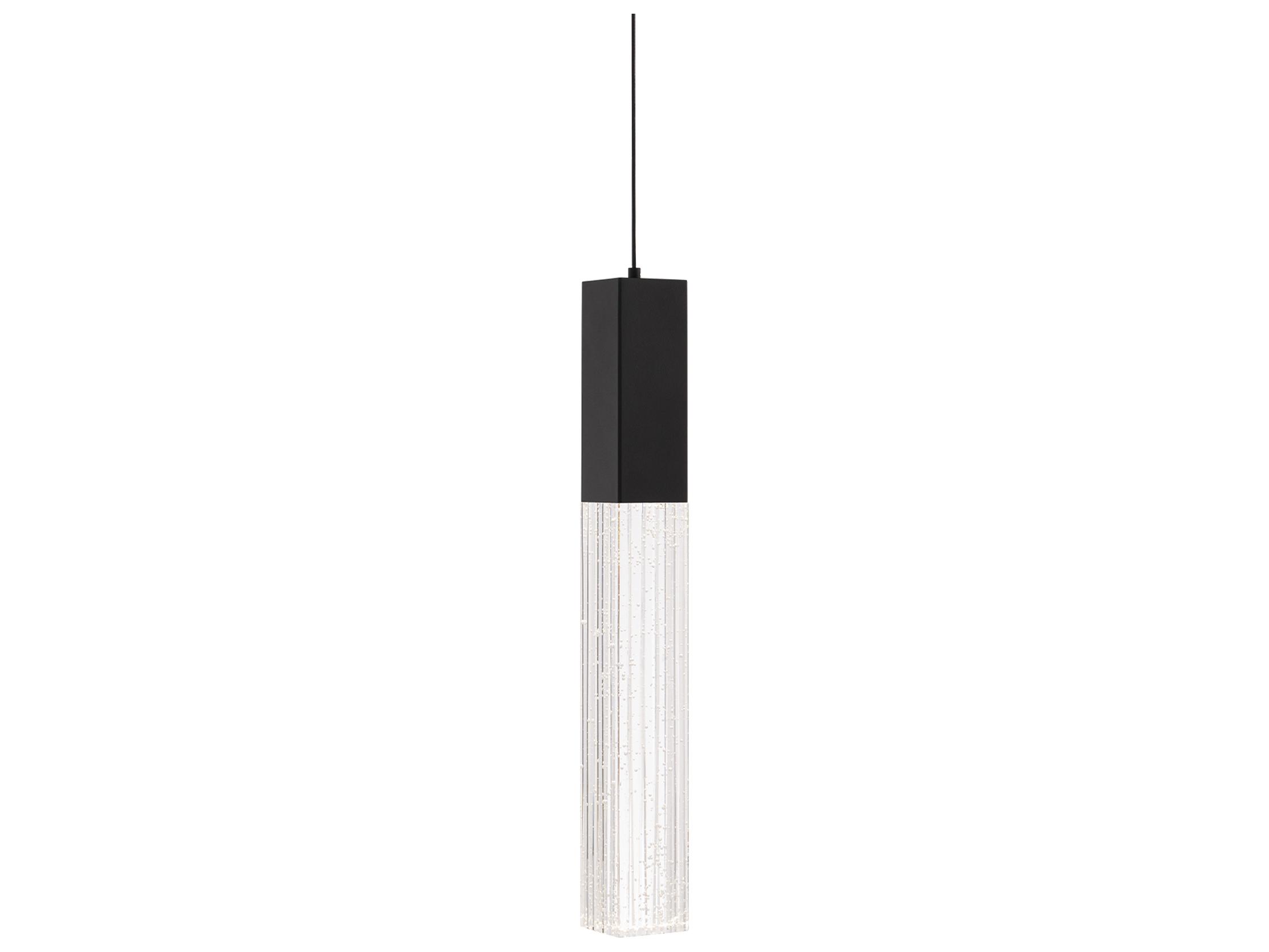 Modern Forms Cinema 1-Light Black Linear Mini Pendant