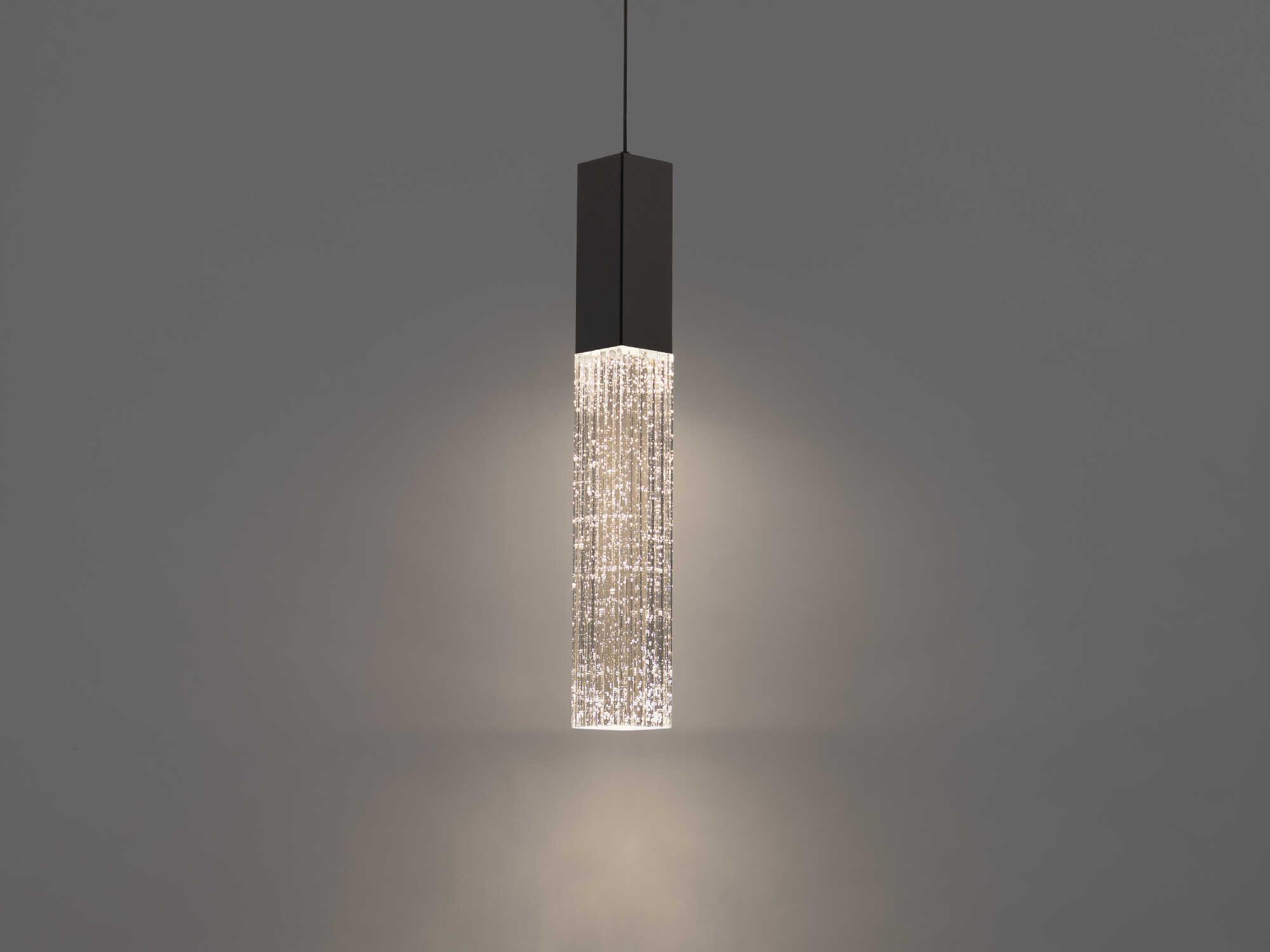 Modern Forms Cinema 1-Light Black Linear Mini Pendant