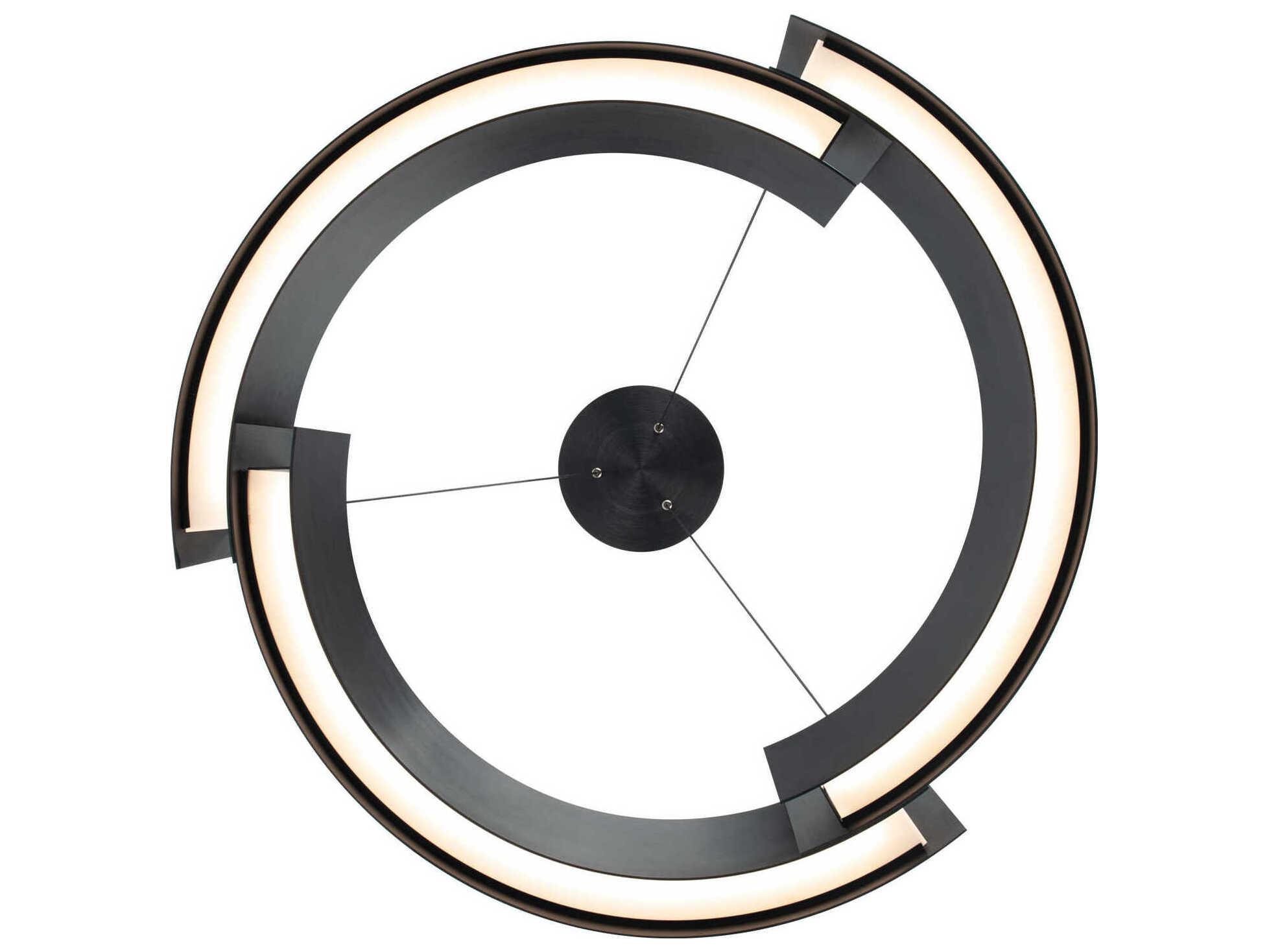 Modern Forms Battlestar 1-Light Black LED Round Pendant