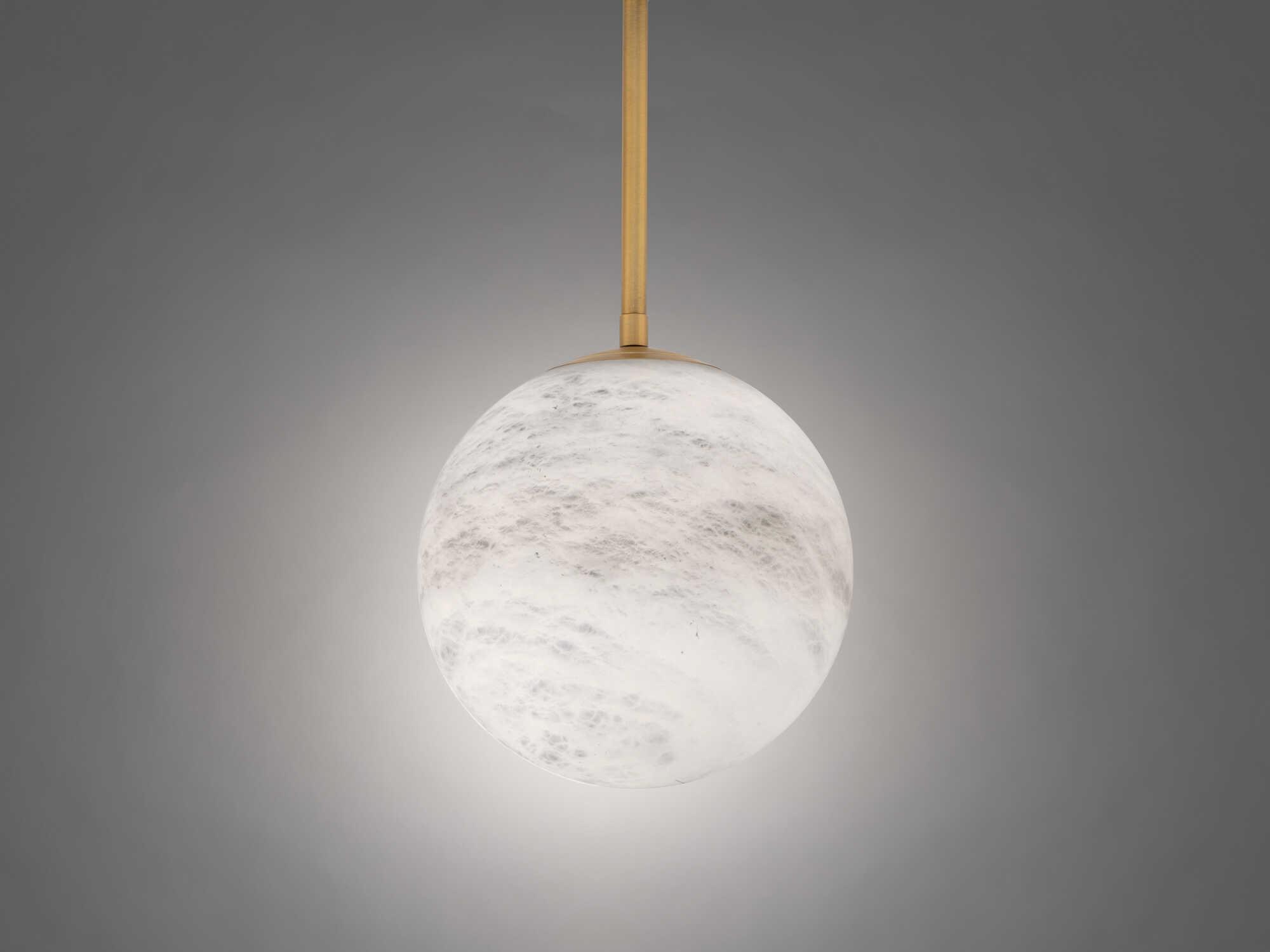 Modern Forms Pisces 1-Light Aged Brass Globe Mini Pendant