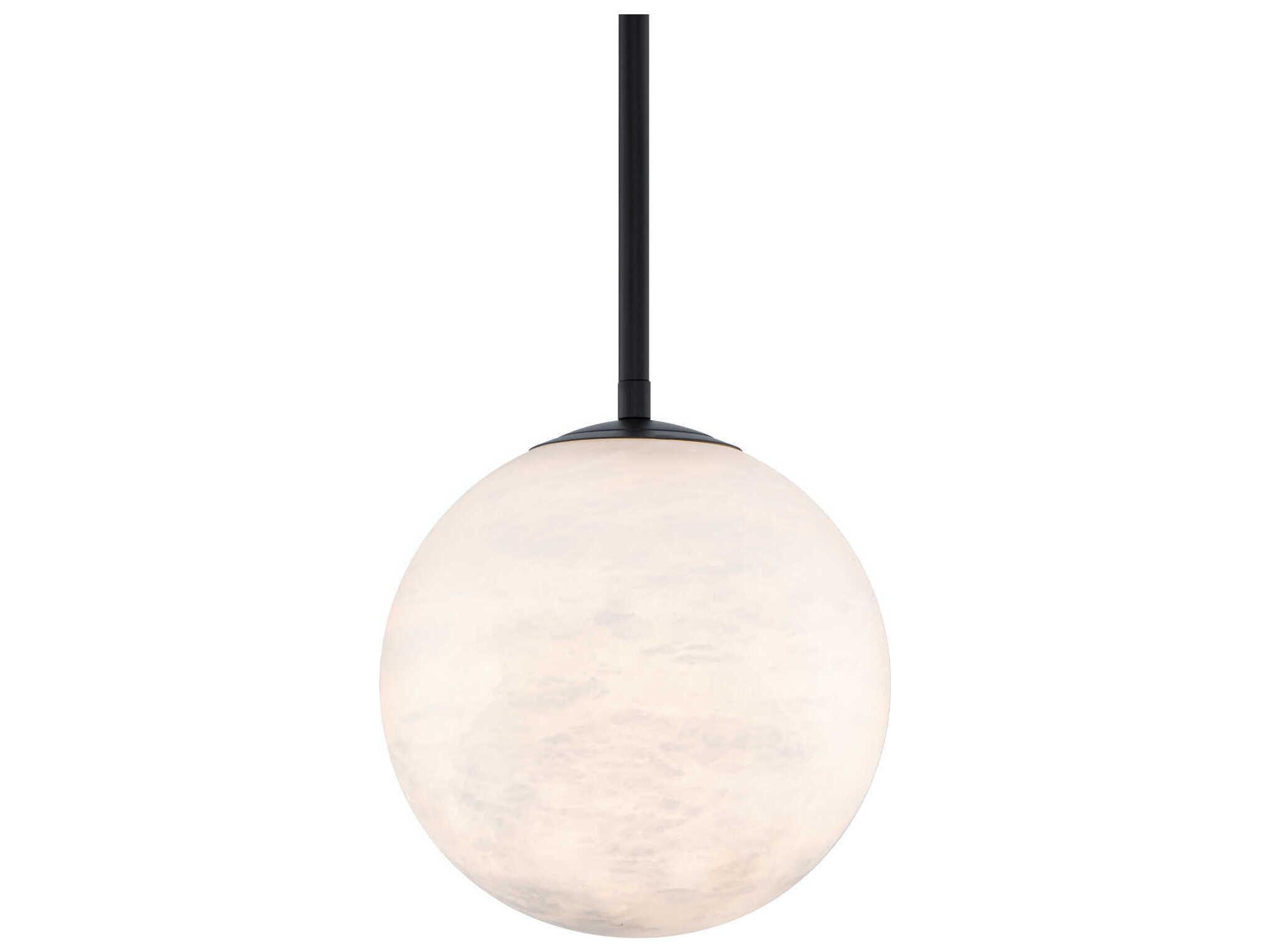 Modern Forms Pisces 1-Light Black Globe Mini Pendant