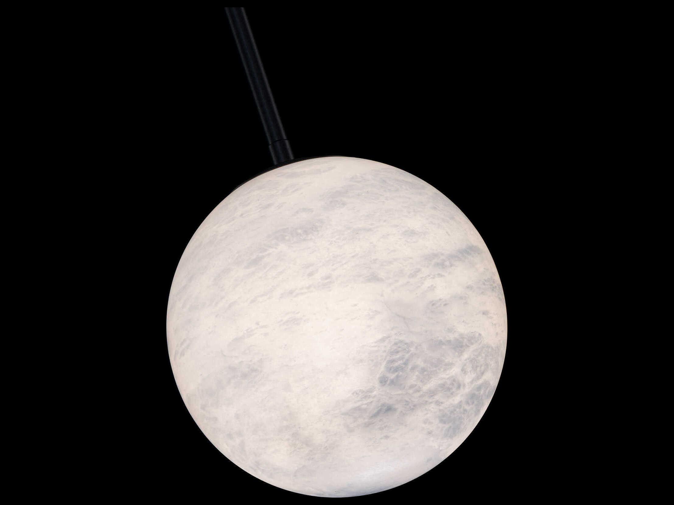 Modern Forms Pisces 1-Light Black Globe Mini Pendant