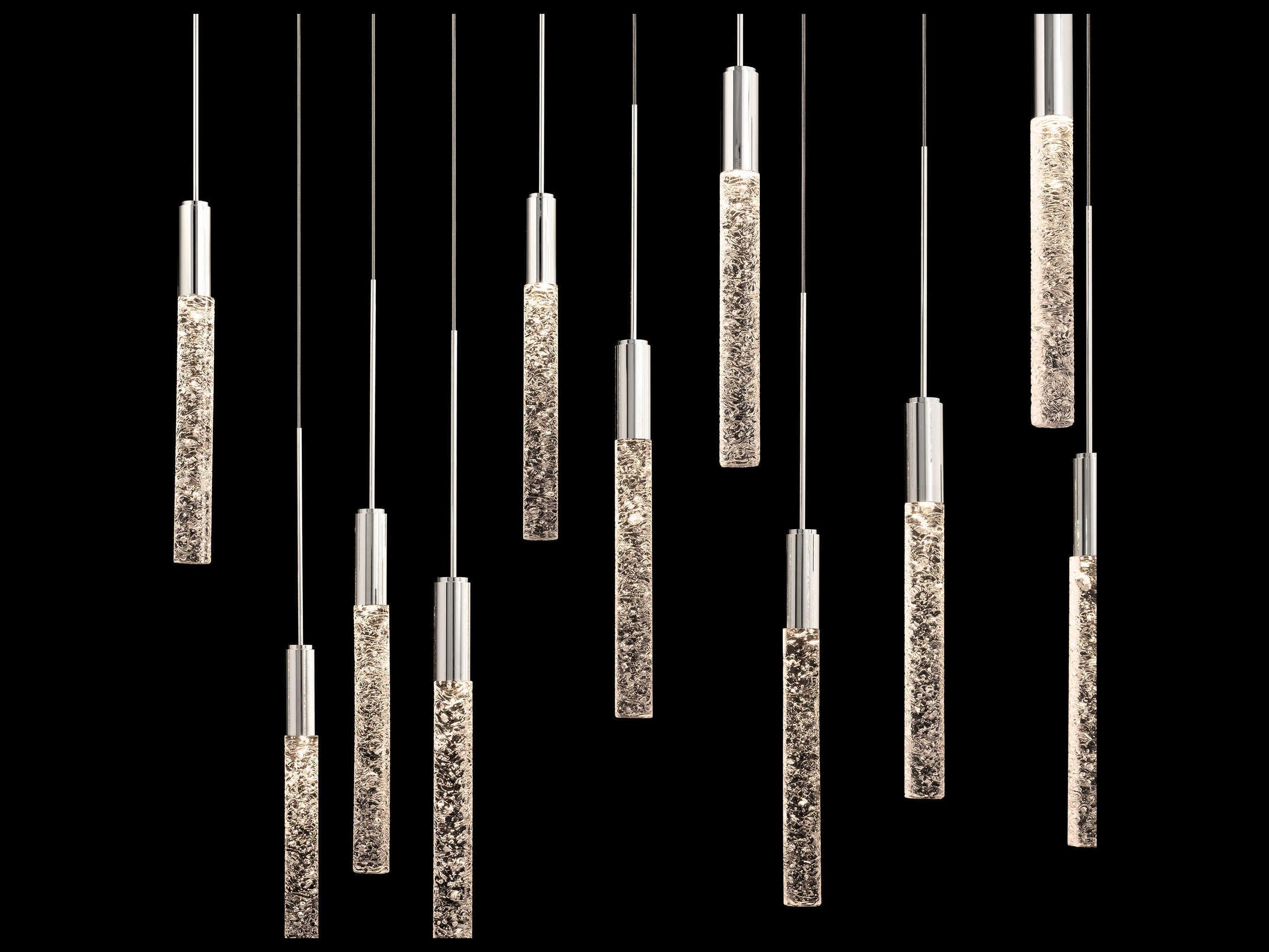 Modern Forms Magic 14-Light Polished Nickel Linear Island Pendant