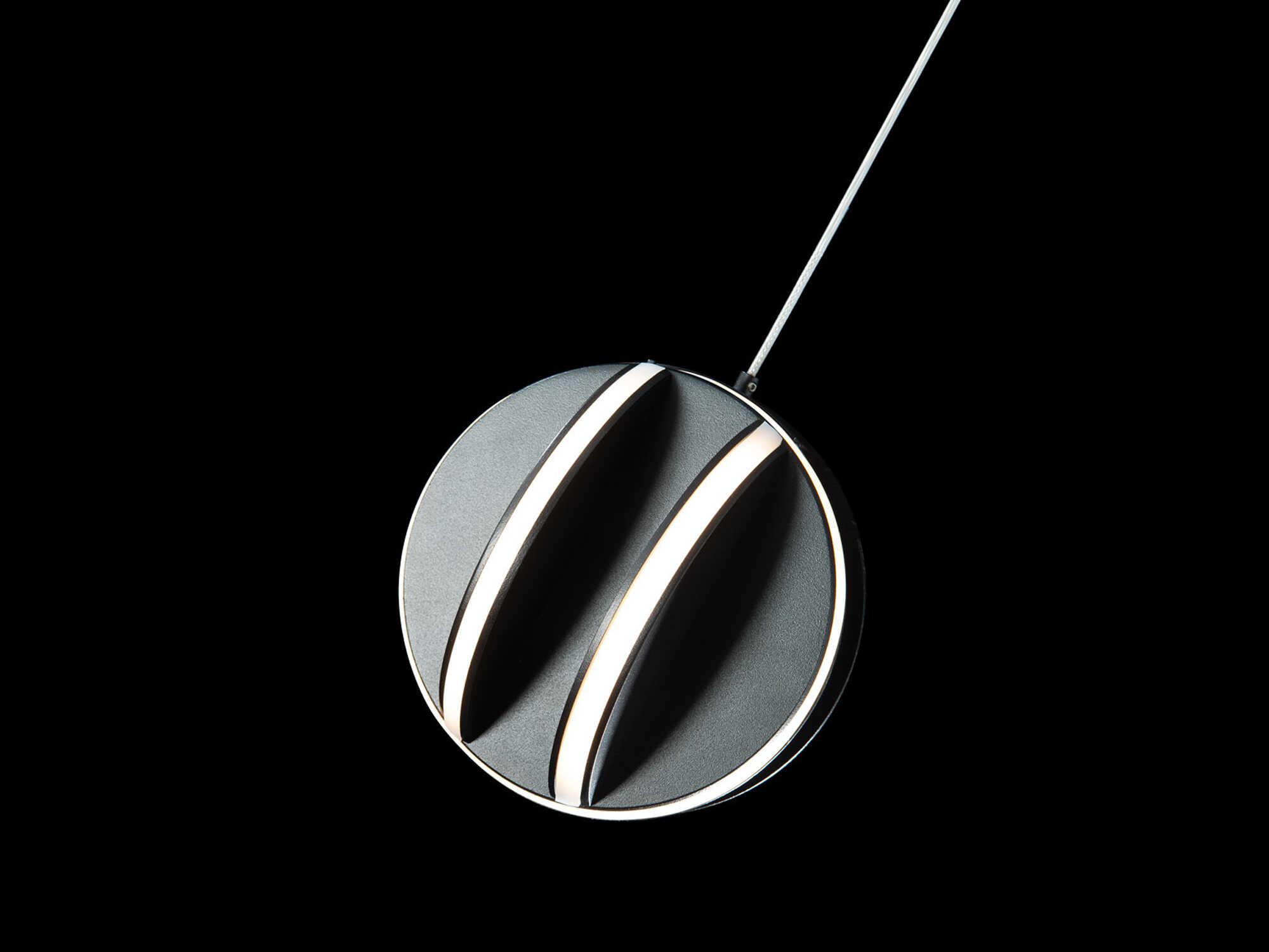 Modern Forms Carillion 1-Light Black LED Globe Mini Pendant