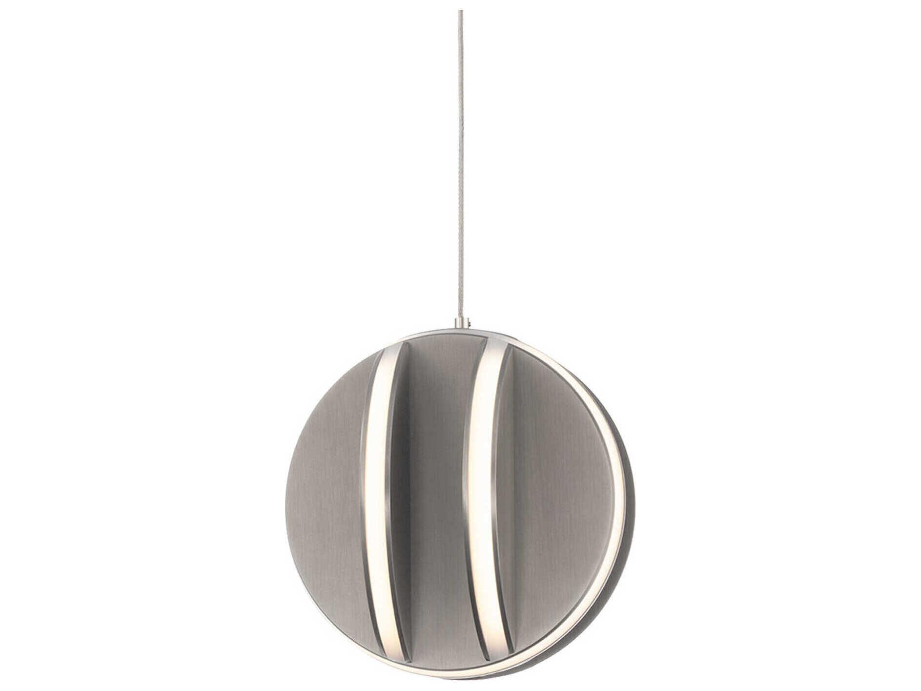 Modern Forms Carillion 1-Light Brushed Nickel LED Globe Mini Pendant