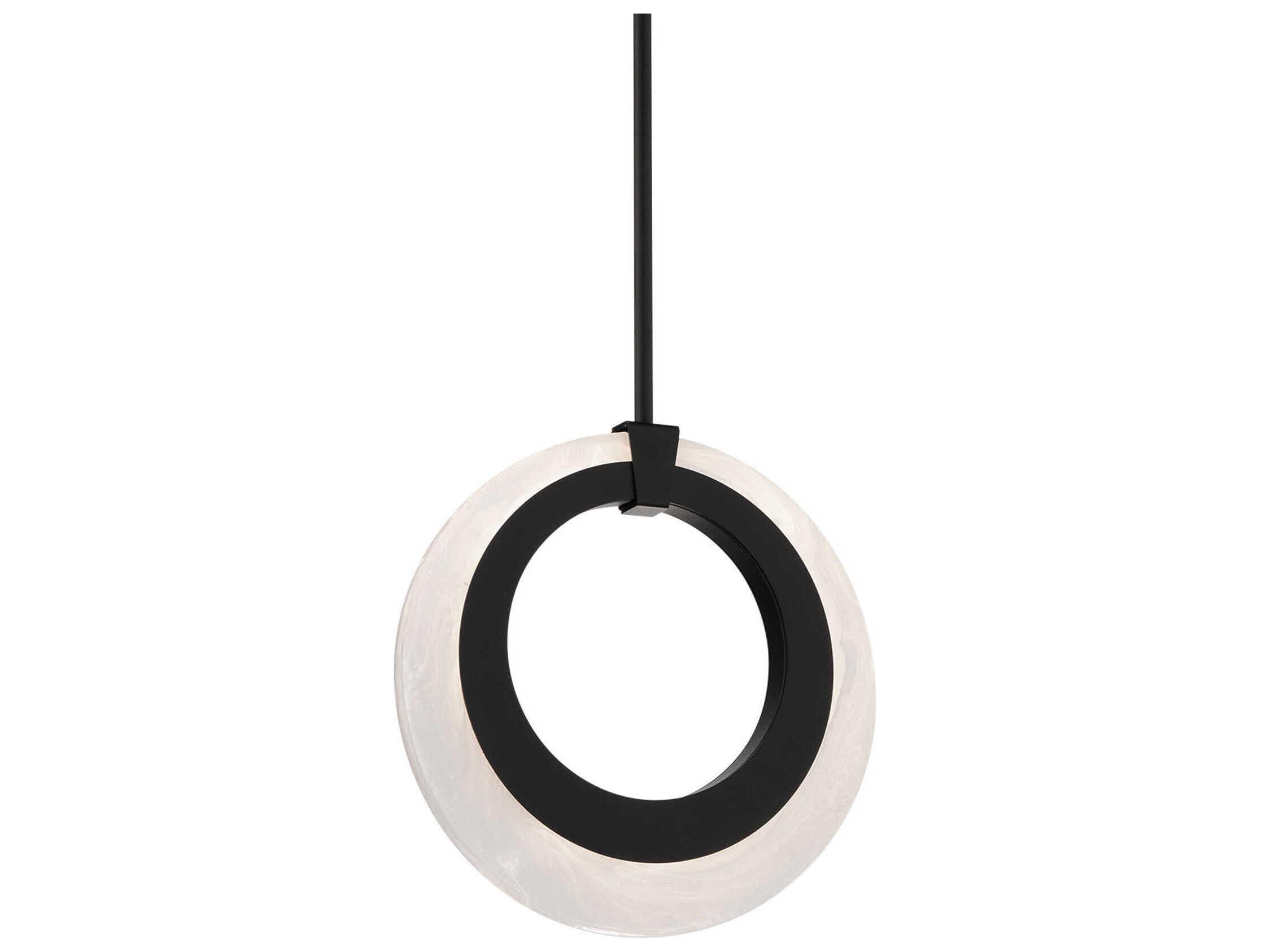 Modern Forms Serenity 1-Light Black Round Mini Pendant