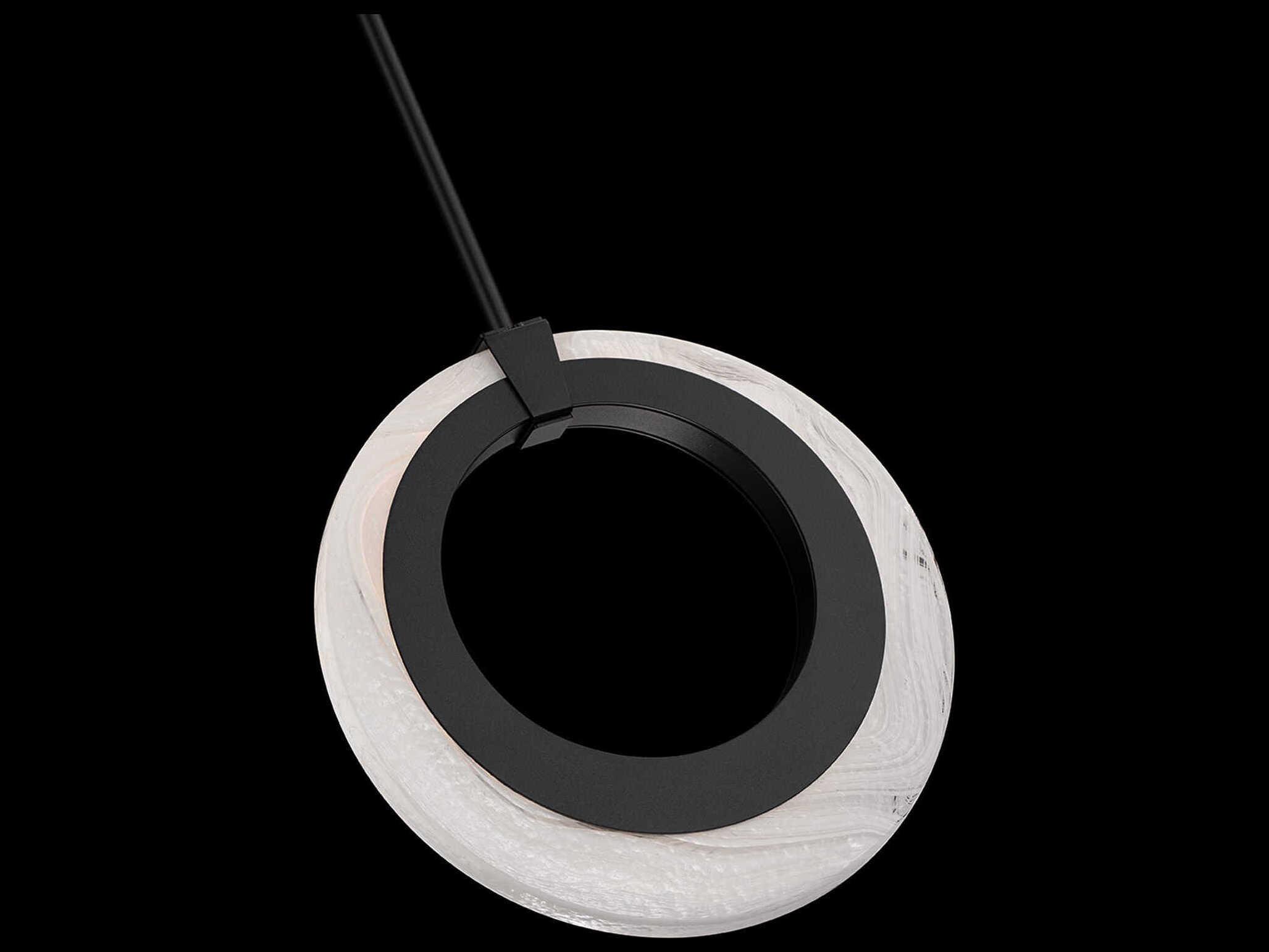 Modern Forms Serenity 1-Light Black Round Mini Pendant