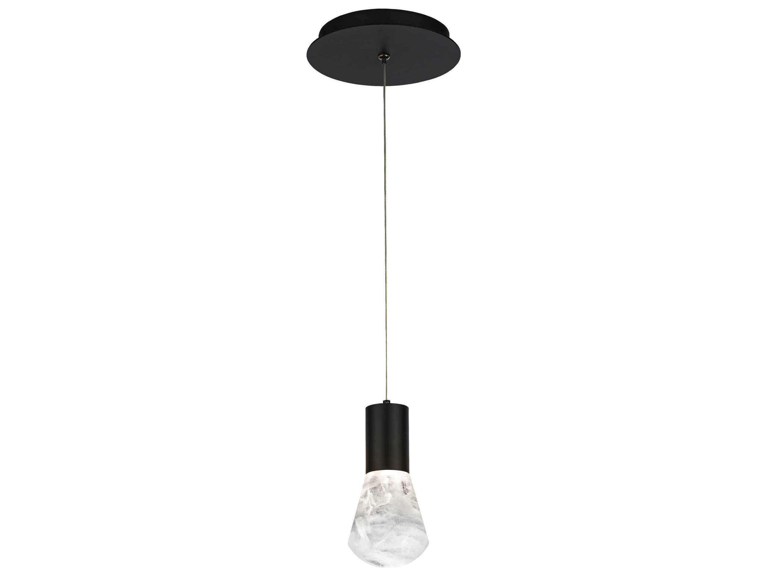 Modern Forms Plum 1-Light Black LED Mini Pendant