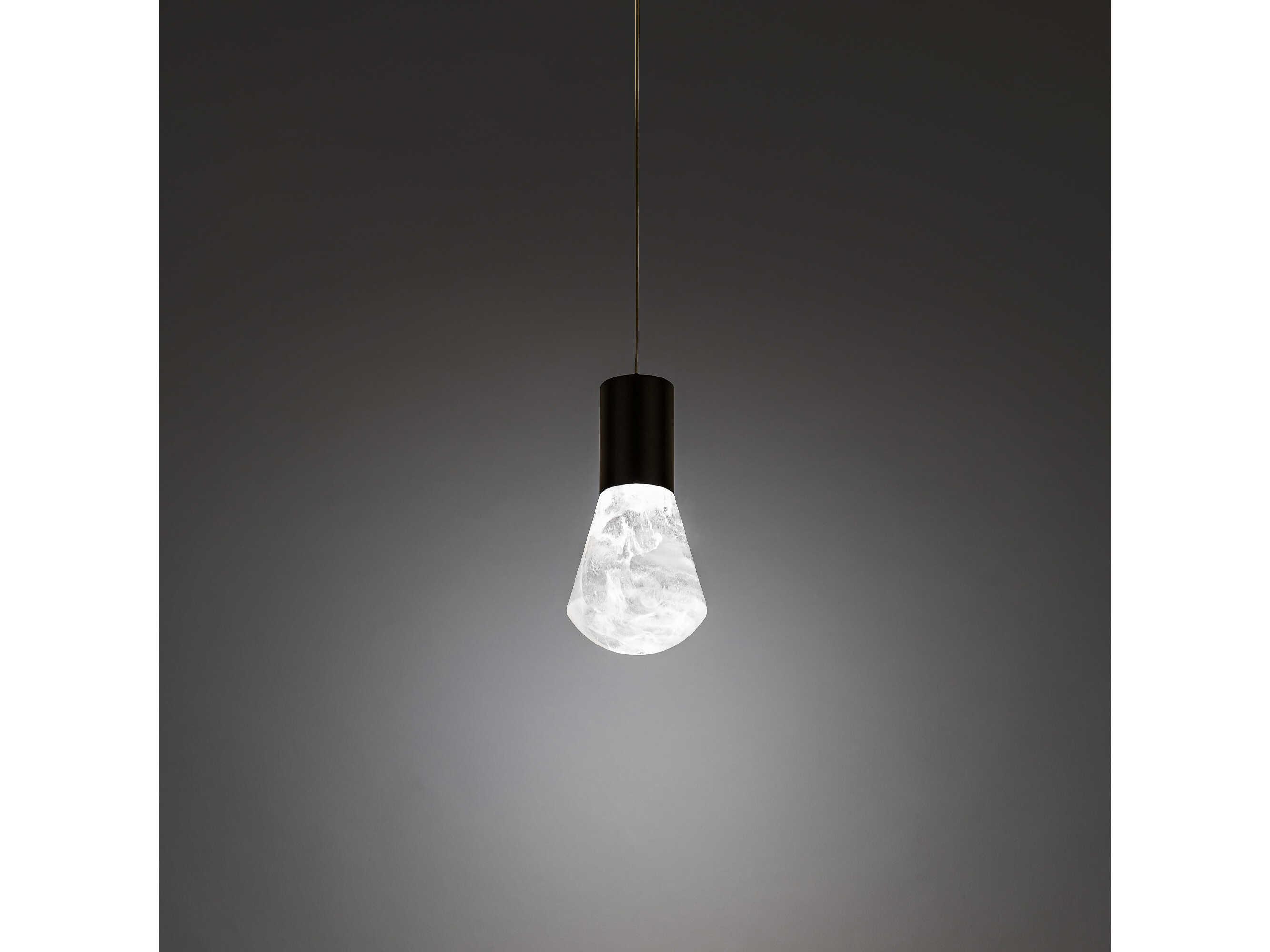 Modern Forms Plum 1-Light Black LED Mini Pendant