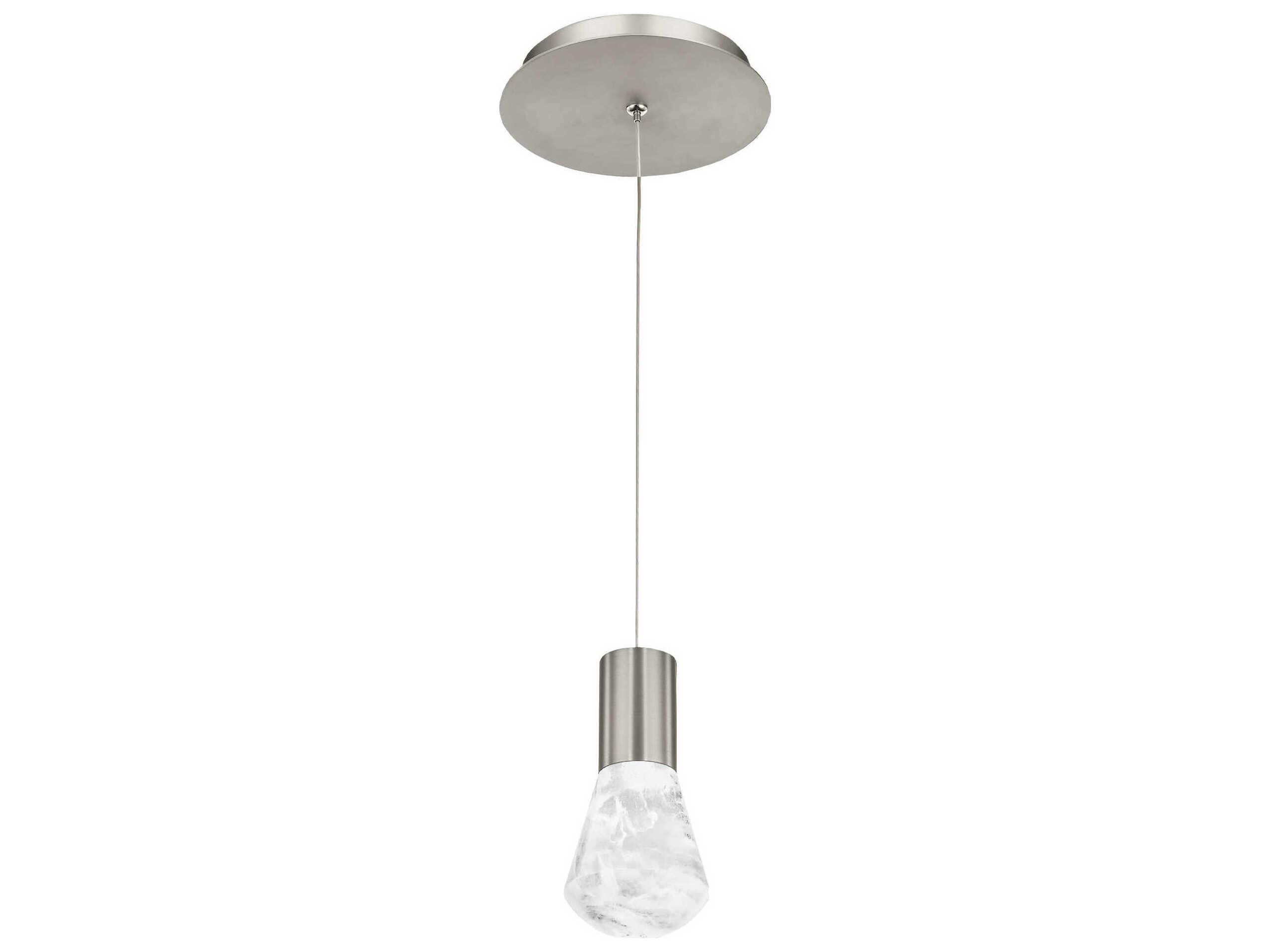 Modern Forms Plum 1-Light Satin Nickel LED Mini Pendant