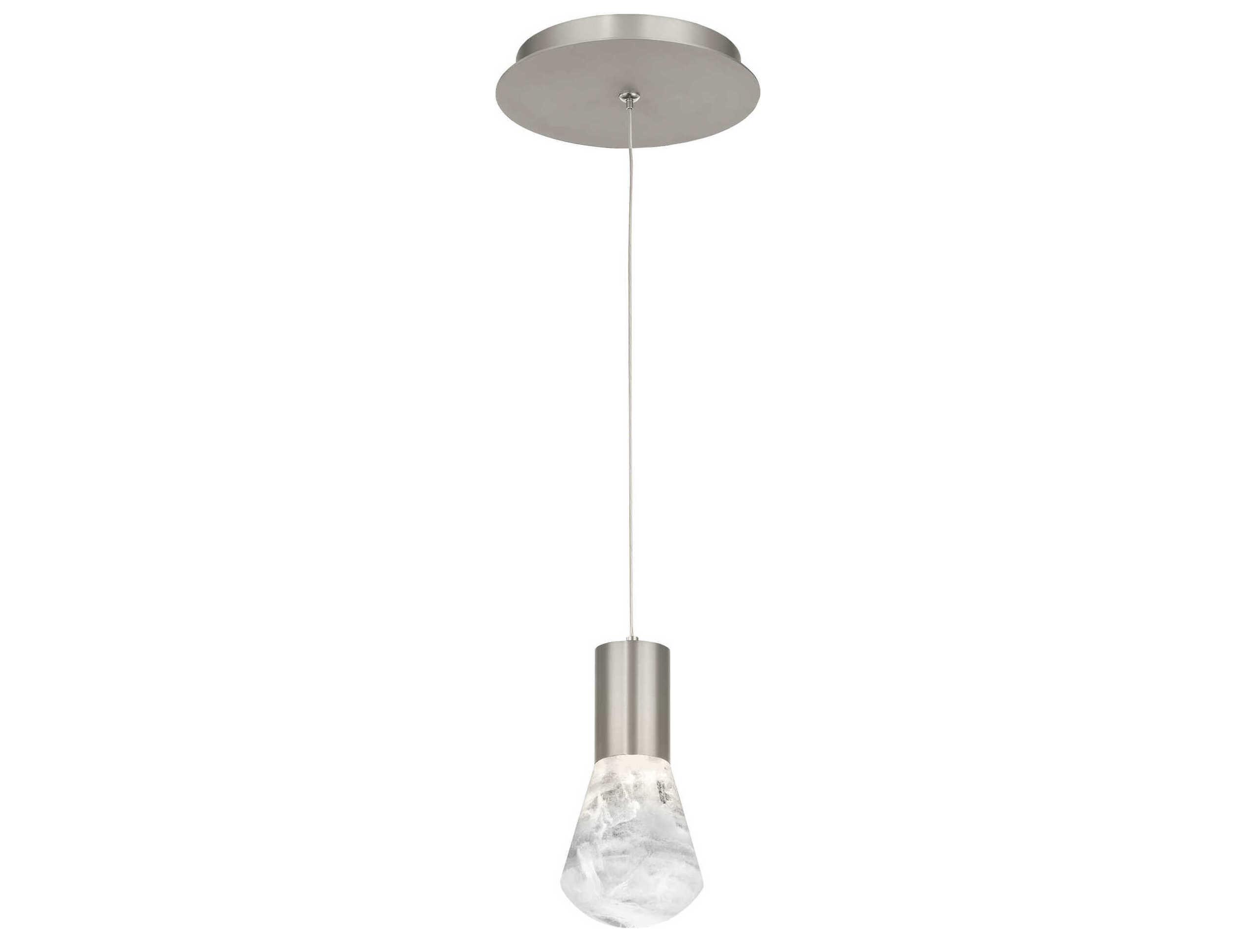 Modern Forms Plum 1-Light Satin Nickel LED Mini Pendant