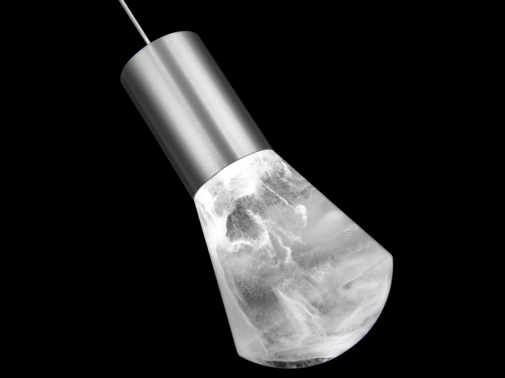 Modern Forms Plum 1-Light Satin Nickel LED Mini Pendant