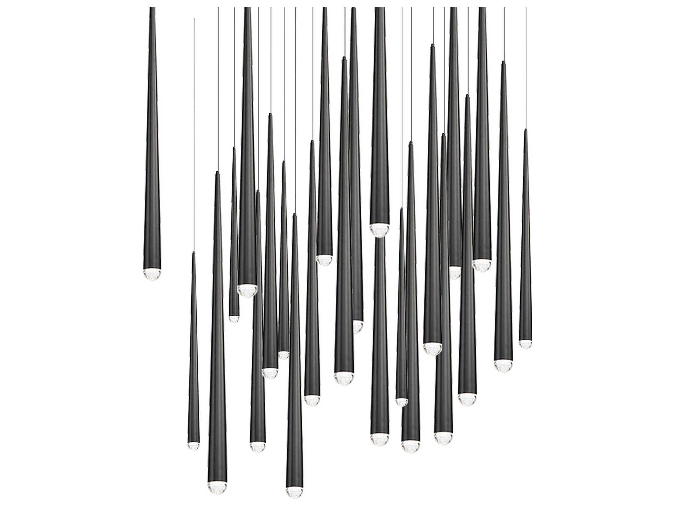Modern Forms Cascade 25-Light Black Linear Pendant